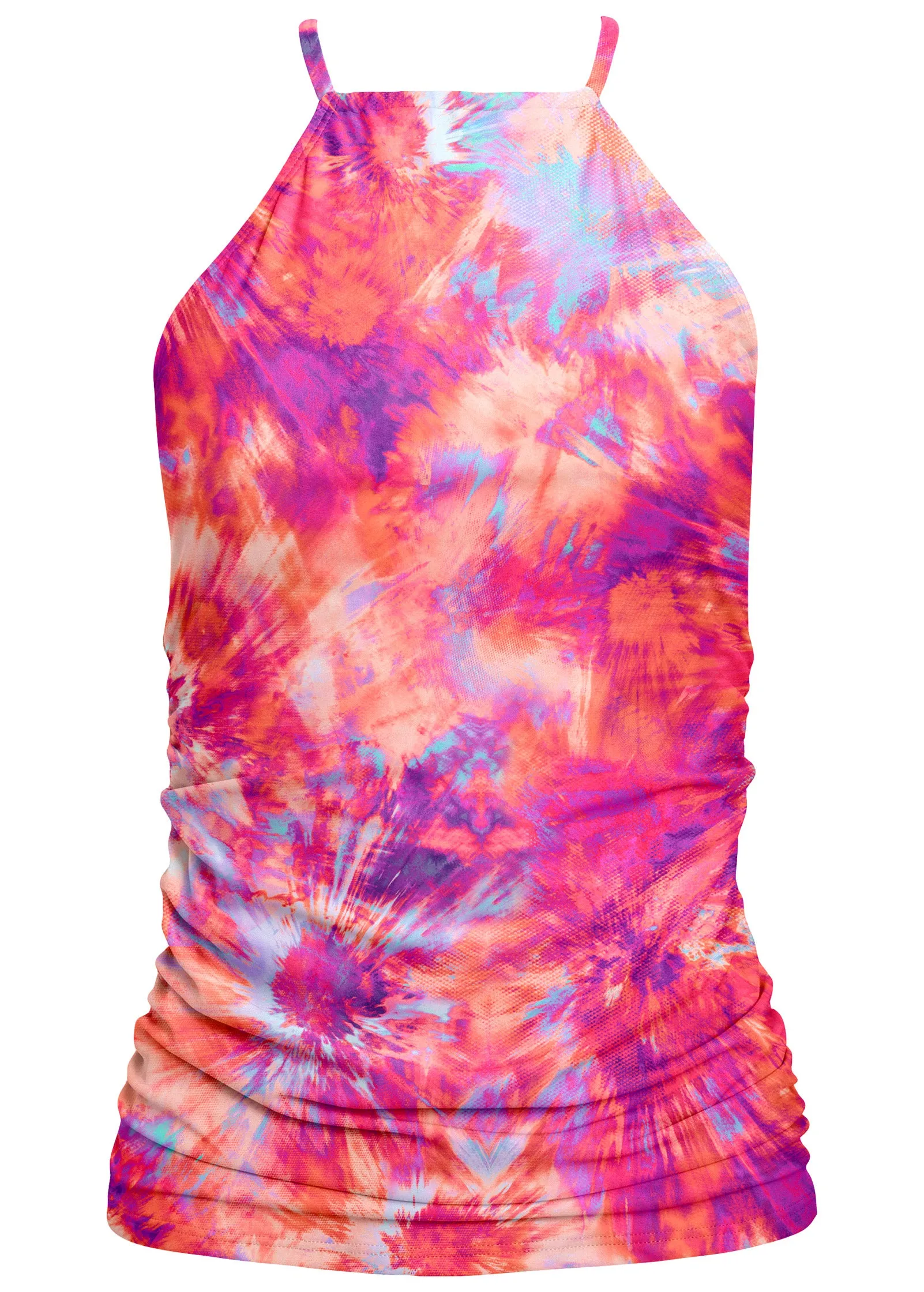 Ruched Side Halter Tankini - Tie Dye Blast sold by VENUS product image thumbnail 5