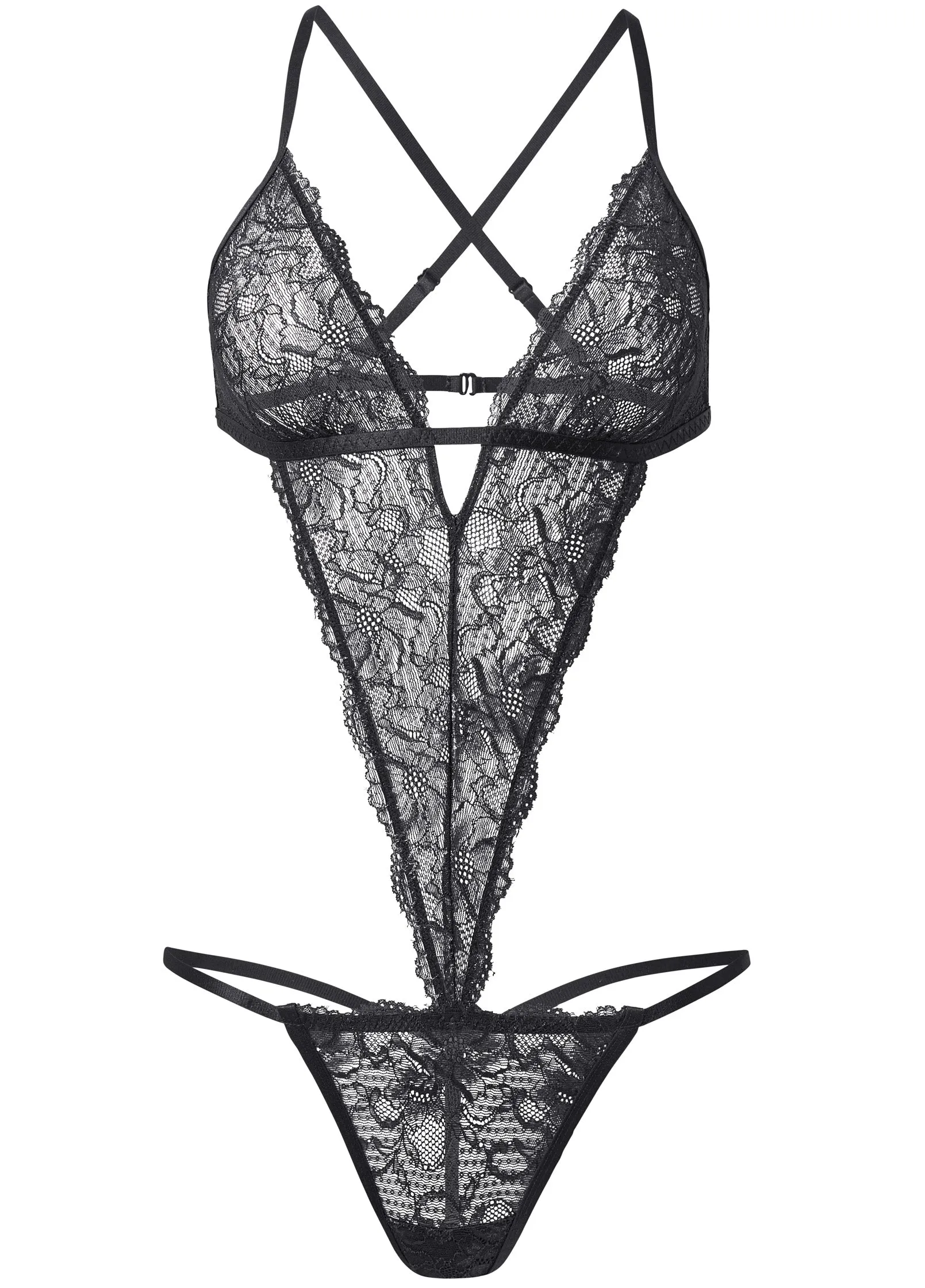 Sexy lace teddy - Black sold by VENUS product image thumbnail 5