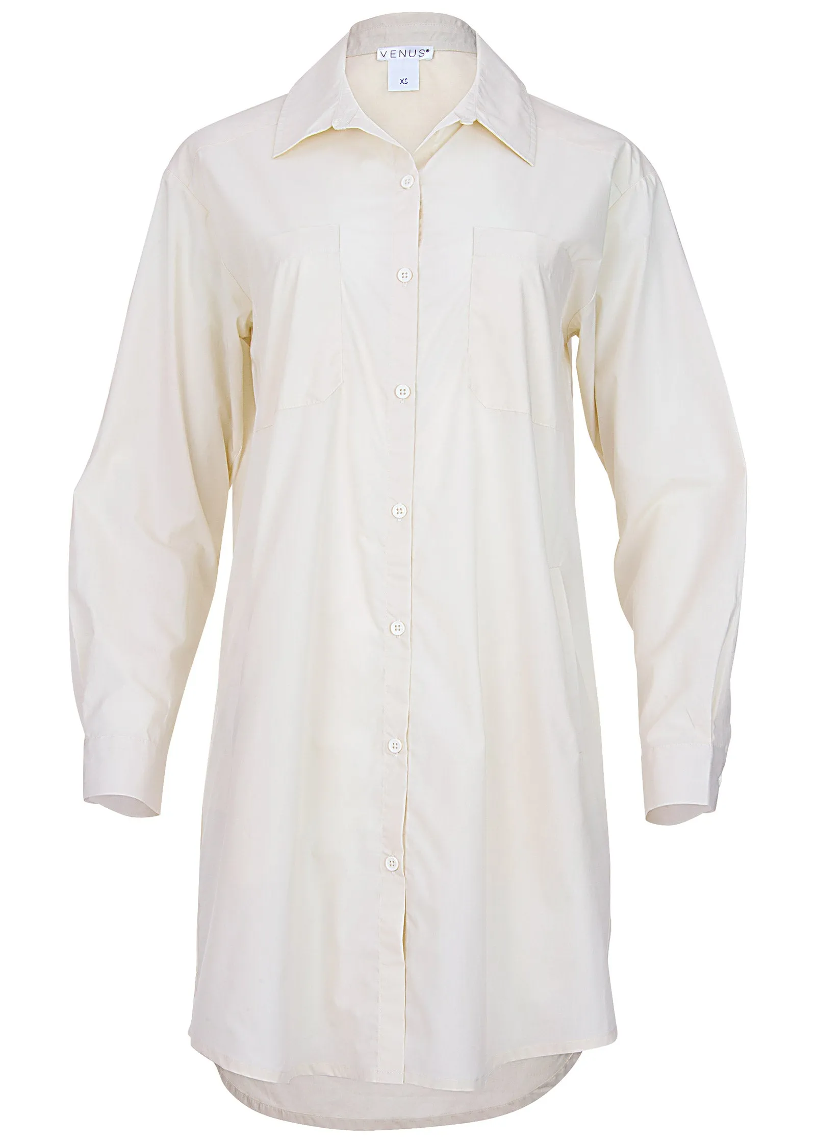 Shirt Dress - Off White sold by VENUS product image thumbnail 4