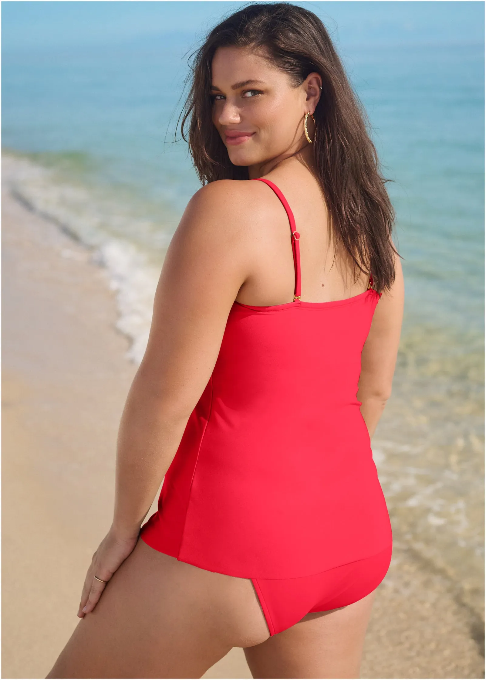 Classic Bandeau Tankini - Sweet Red sold by VENUS product image thumbnail 5
