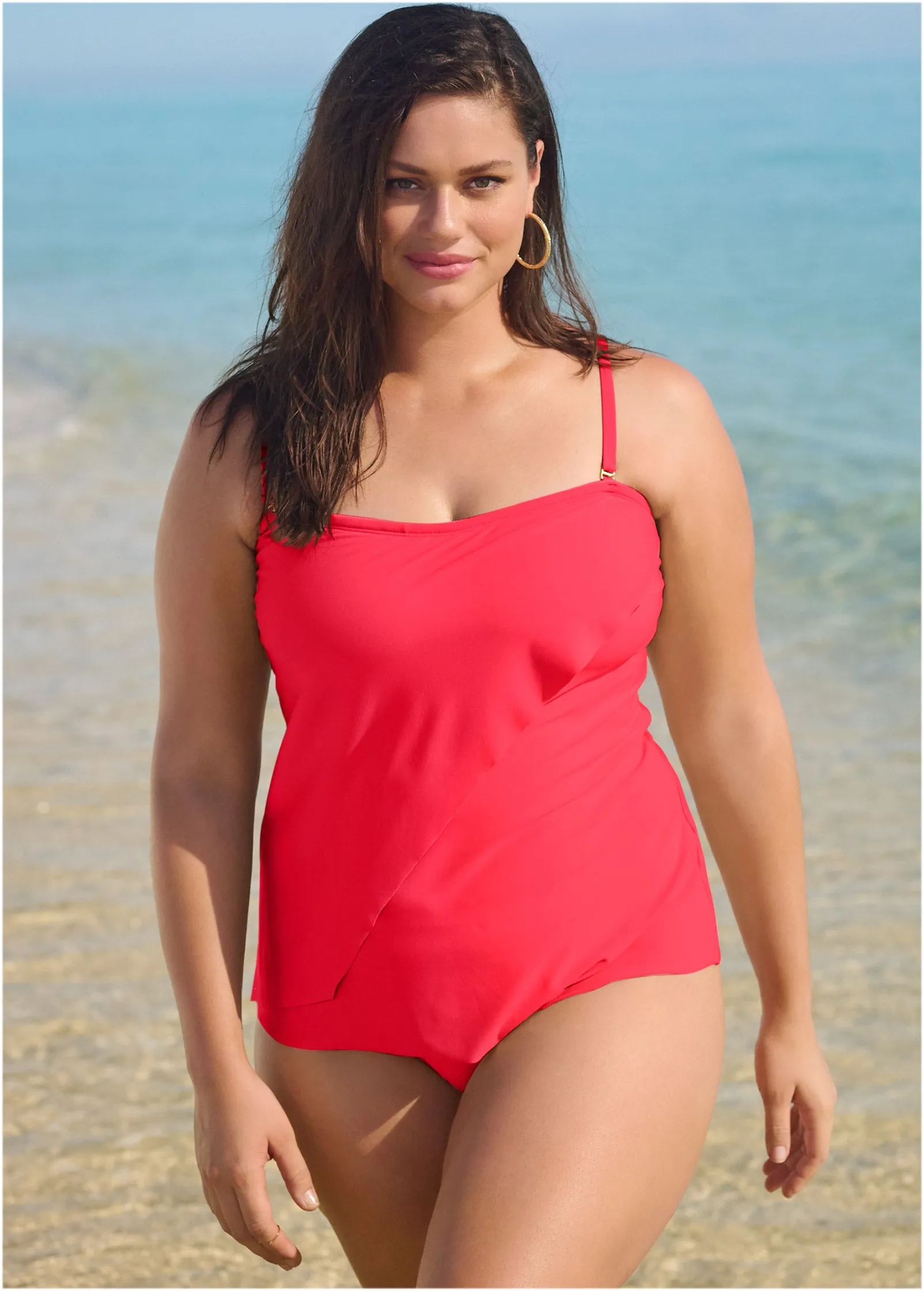 Classic Bandeau Tankini - Sweet Red sold by VENUS product image thumbnail 4