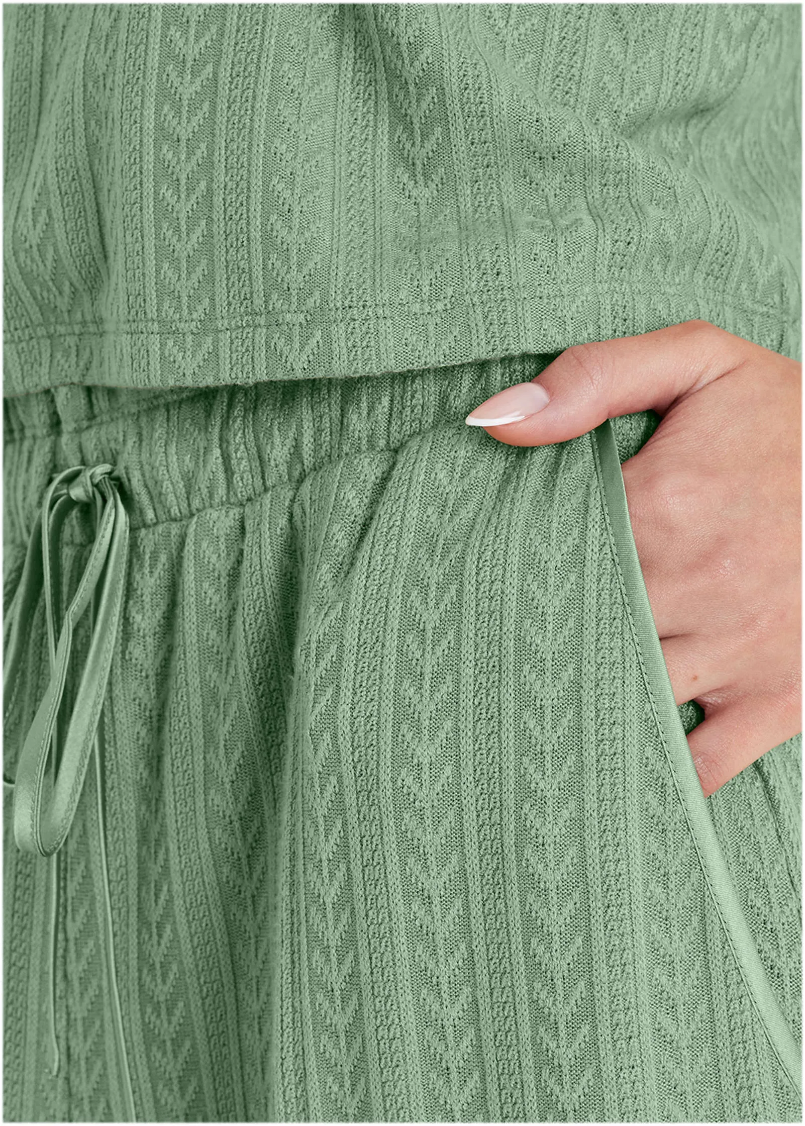 Brunch Knit 3 Piece Set - Basil sold by VENUS product image thumbnail 3