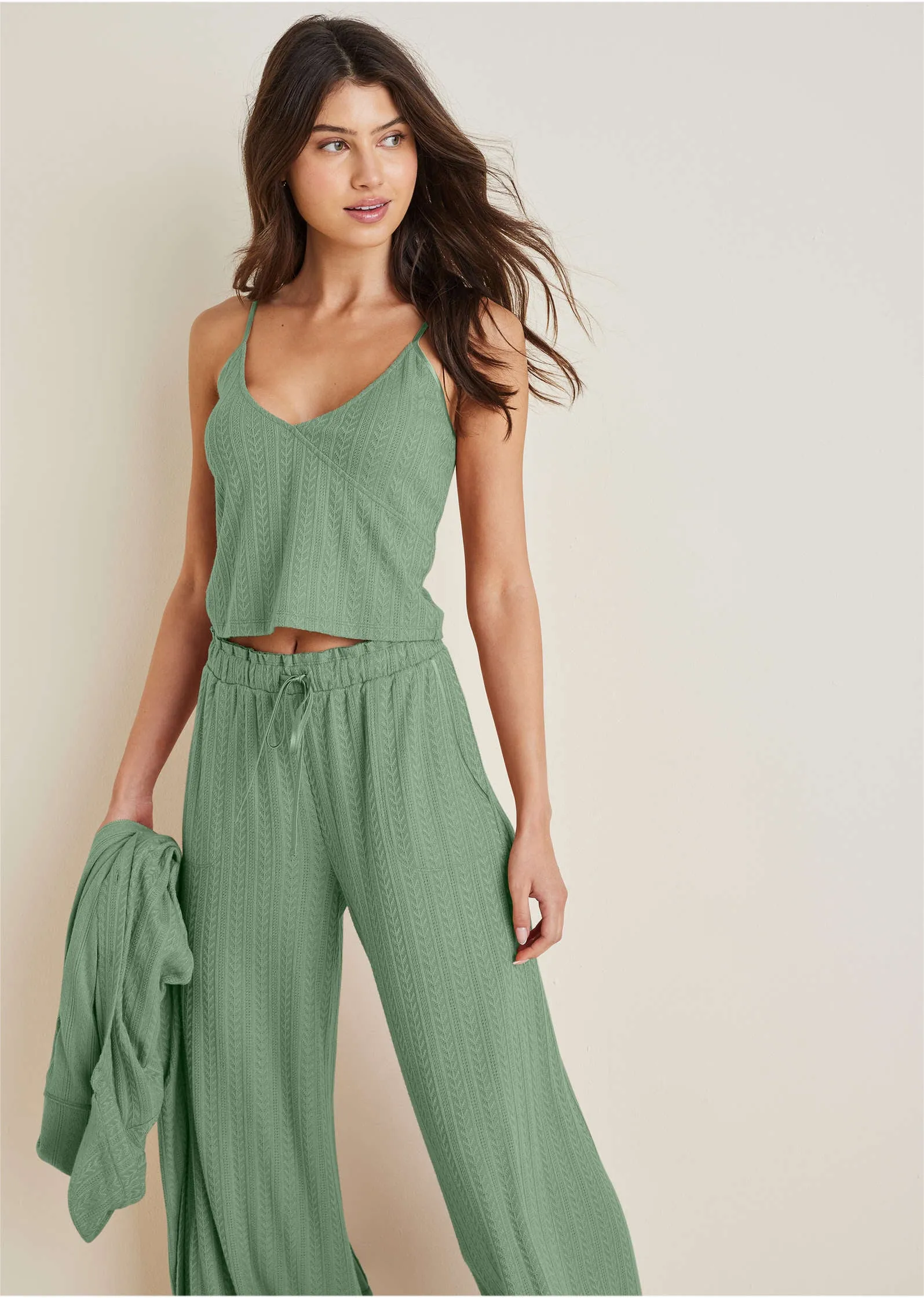 Brunch Knit 3 Piece Set - Basil sold by VENUS