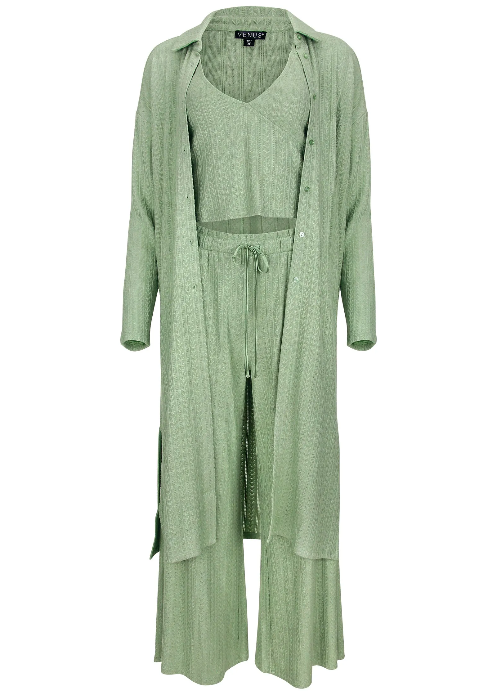 Brunch Knit 3 Piece Set - Basil sold by VENUS product image thumbnail 5