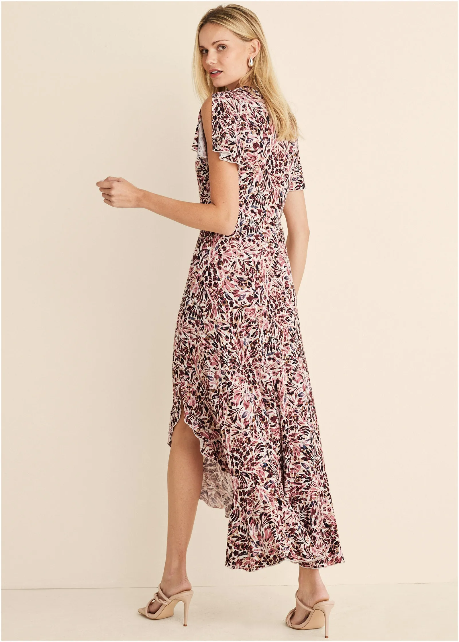 Surplice Maxi Dress - Cream Multi sold by VENUS product image thumbnail 2