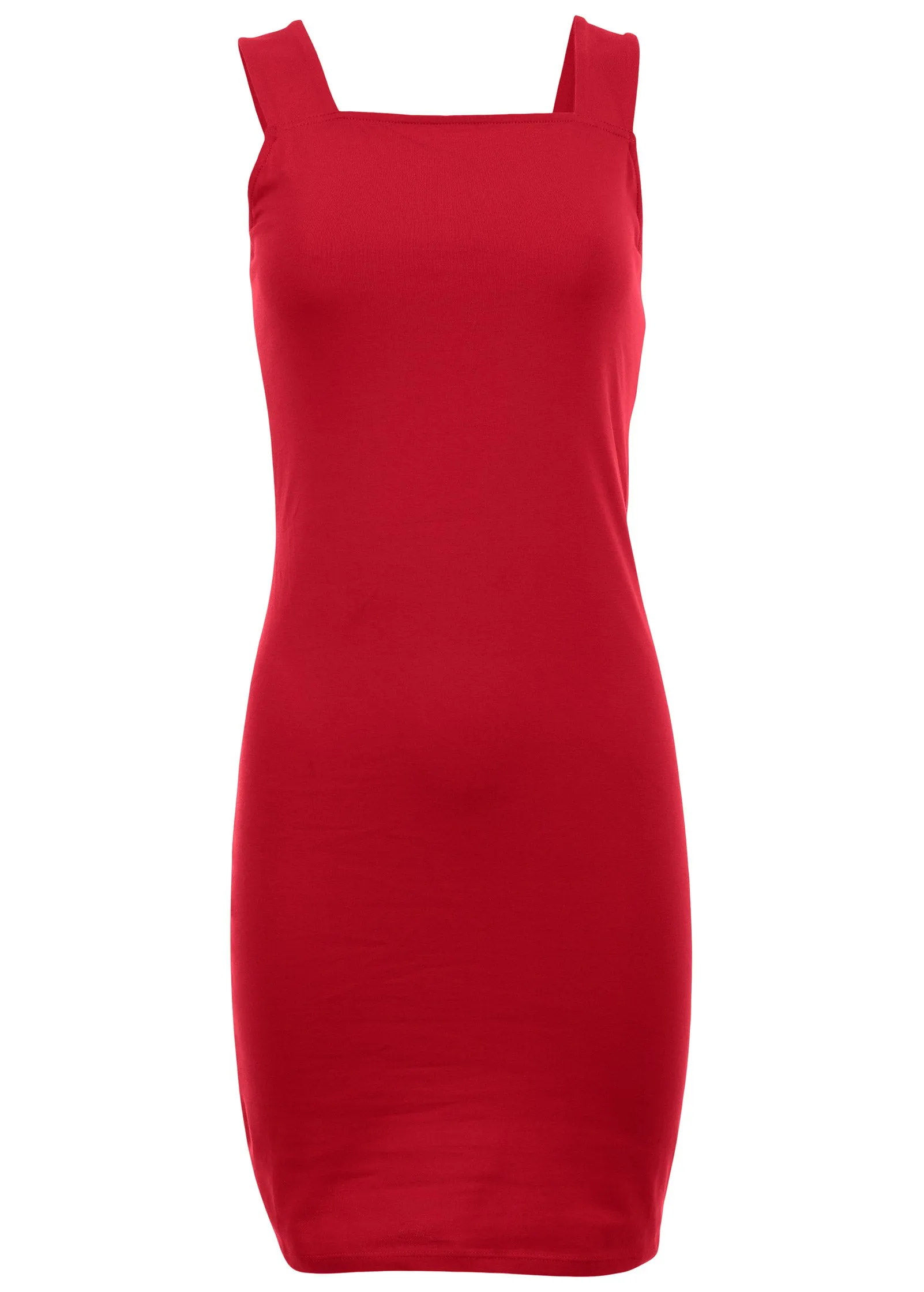 Square Neck Tank Dress - Red sold by VENUS product image thumbnail 3