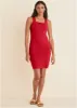Square Neck Tank Dress - Red sold by VENUS