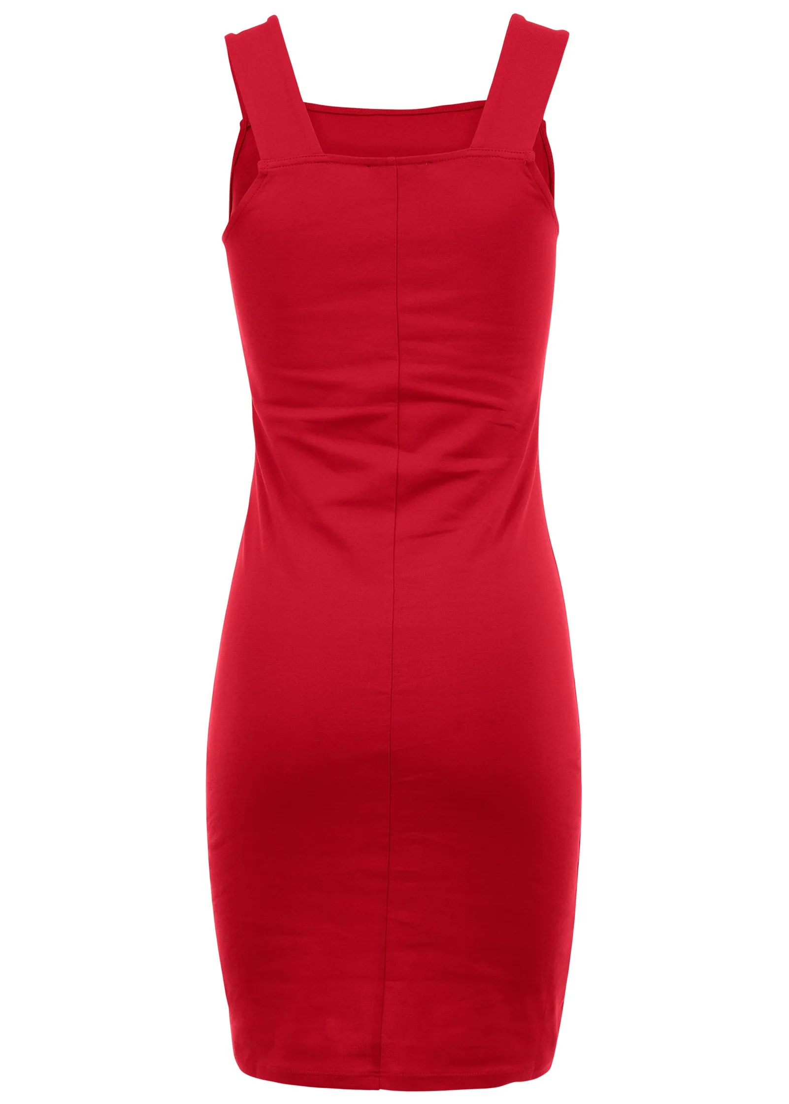 Square Neck Tank Dress - Red sold by VENUS product image thumbnail 4