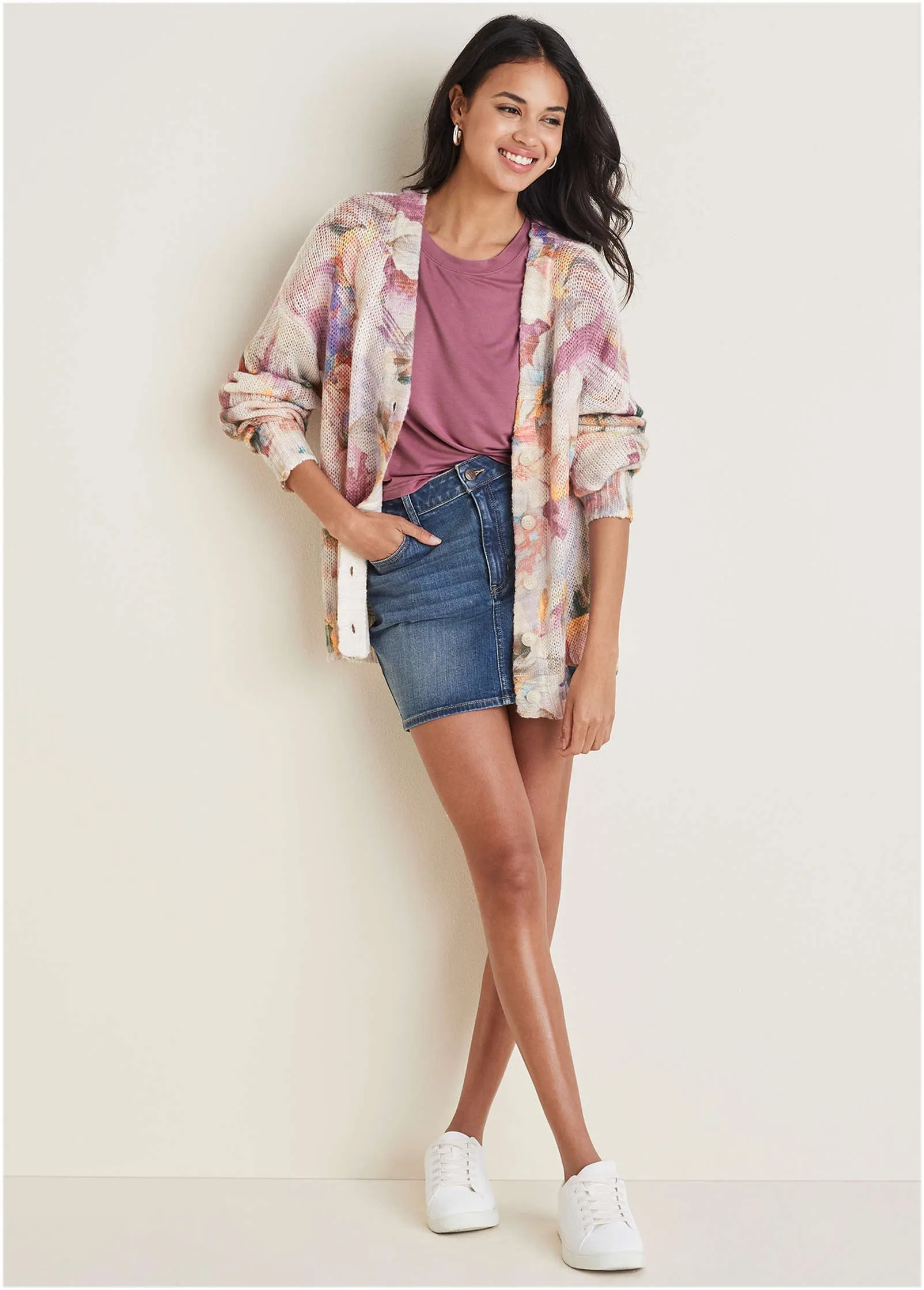 Beach cardigan - Digital Wildflowers sold by VENUS product image thumbnail 4