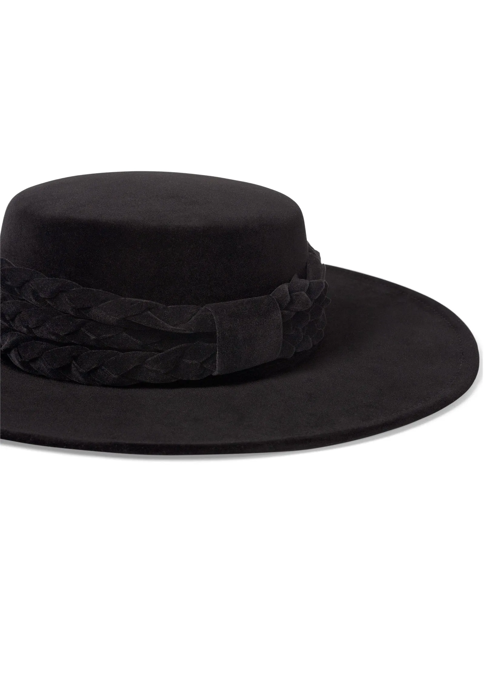 Western Braided Hat - Black sold by VENUS product image thumbnail 2