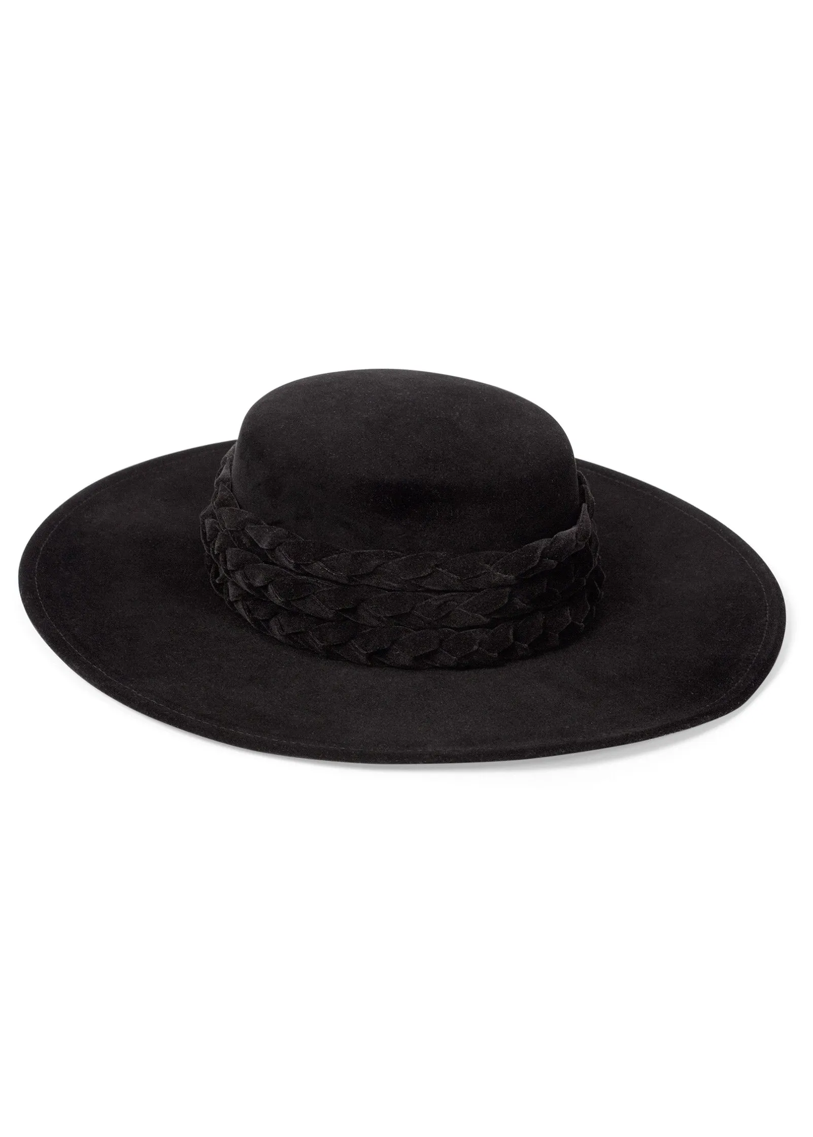 Western Braided Hat - Black sold by VENUS