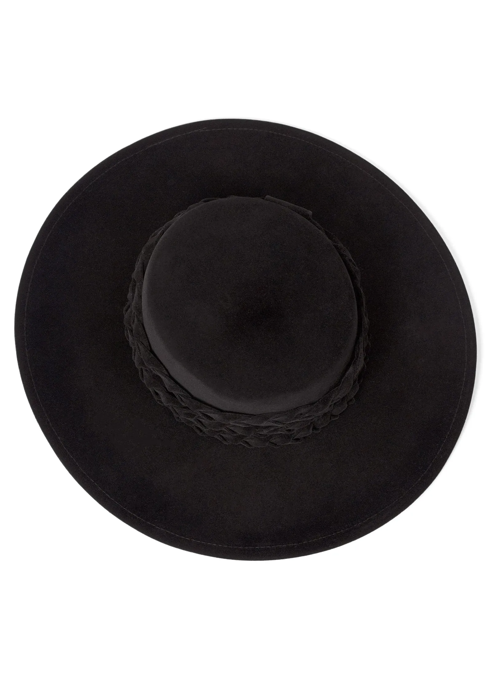 Western Braided Hat - Black sold by VENUS product image thumbnail 4