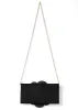 Floral Applique Clutch - Black sold by VENUS