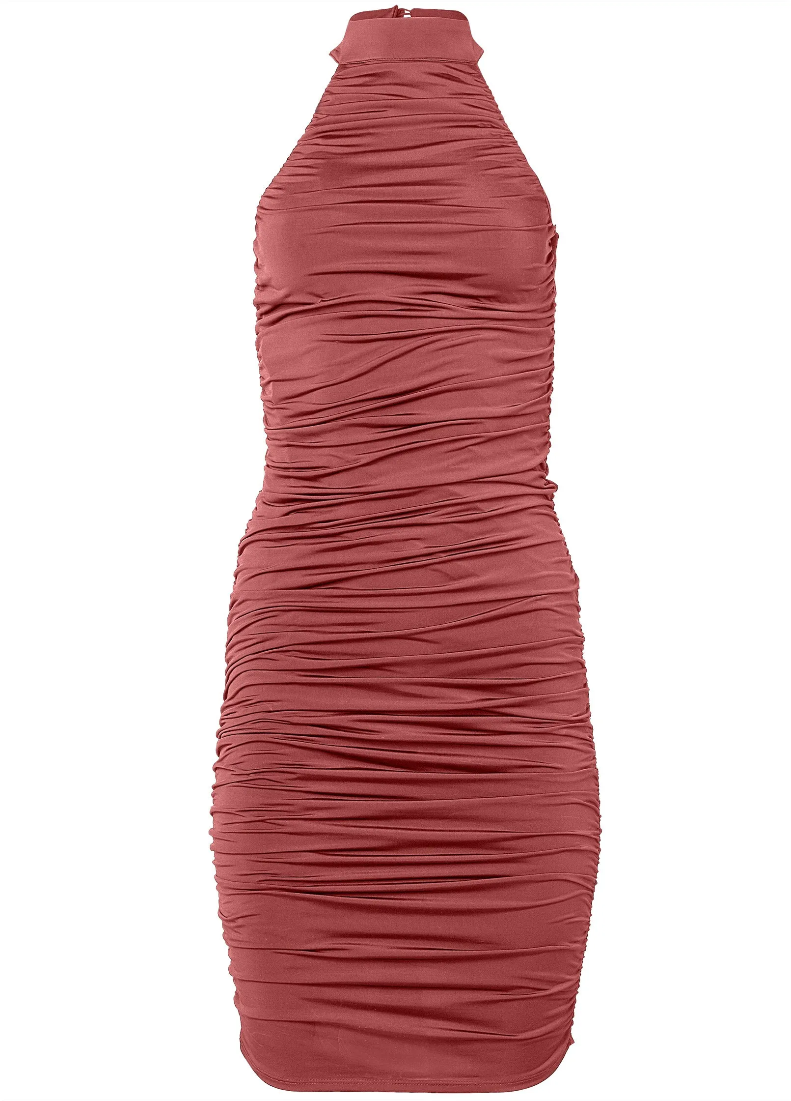 Shape Embrace Mock-Neck Dress - Auburn sold by VENUS product image thumbnail 5