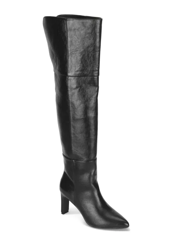 Over-The-Knee Boots - Black sold by VENUS