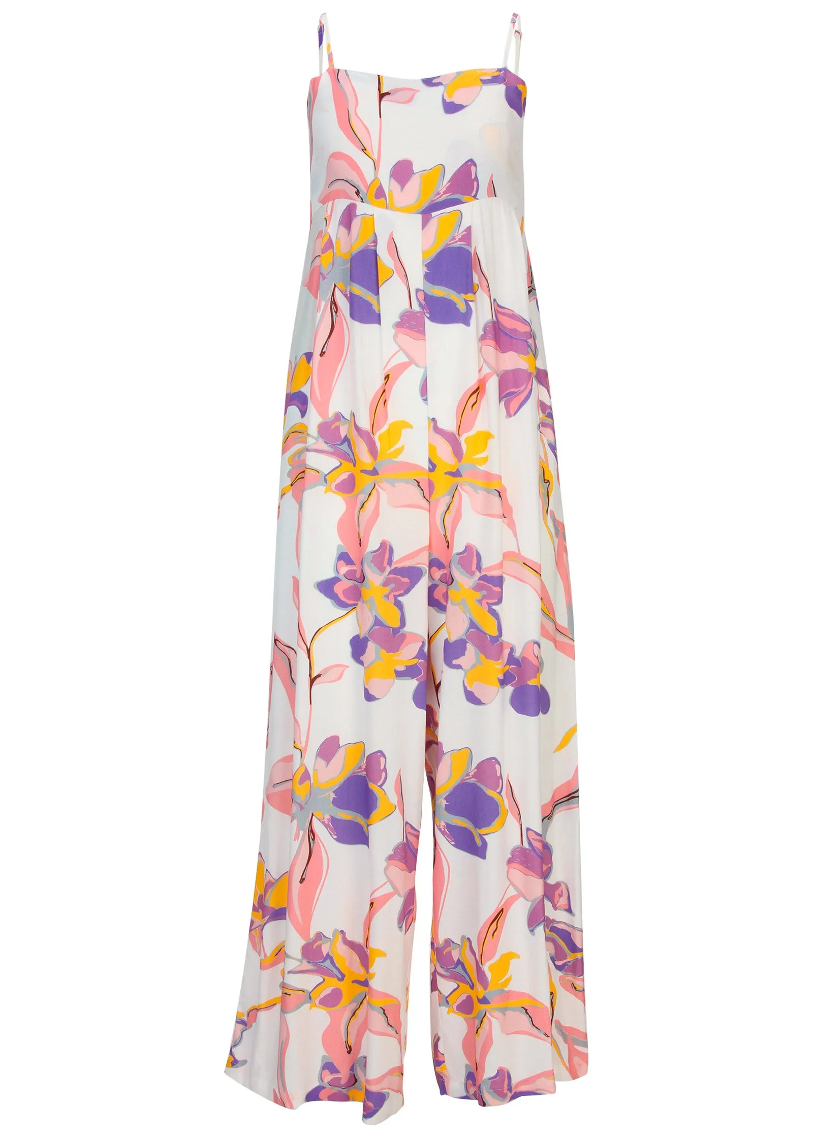 Square Neck Printed Jumpsuit - White Multi sold by VENUS product image thumbnail 5