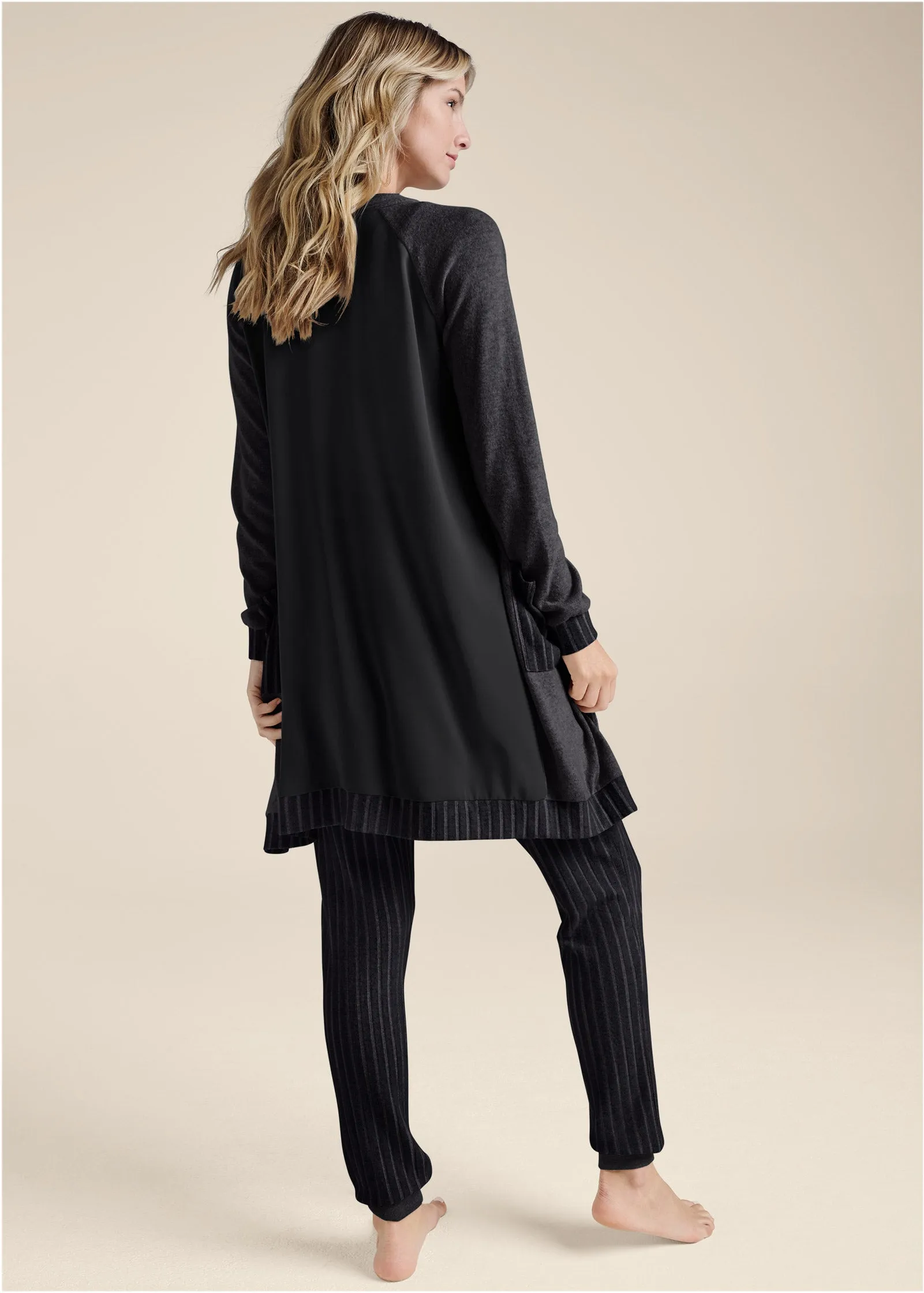 Ribbed Hacci Cardigan - Black sold by VENUS product image thumbnail 3