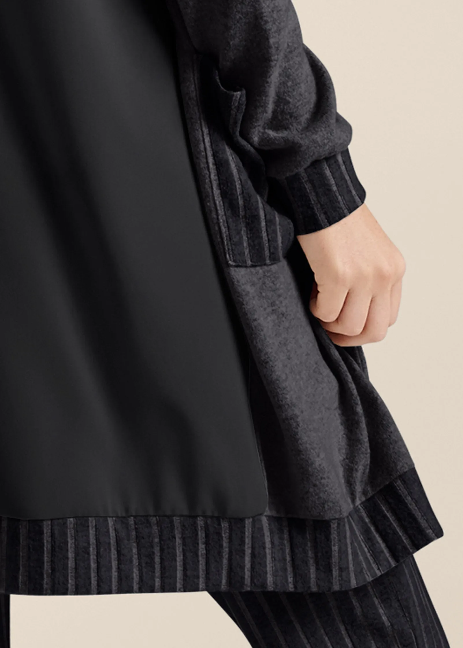 Ribbed Hacci Cardigan - Black sold by VENUS product image thumbnail 5