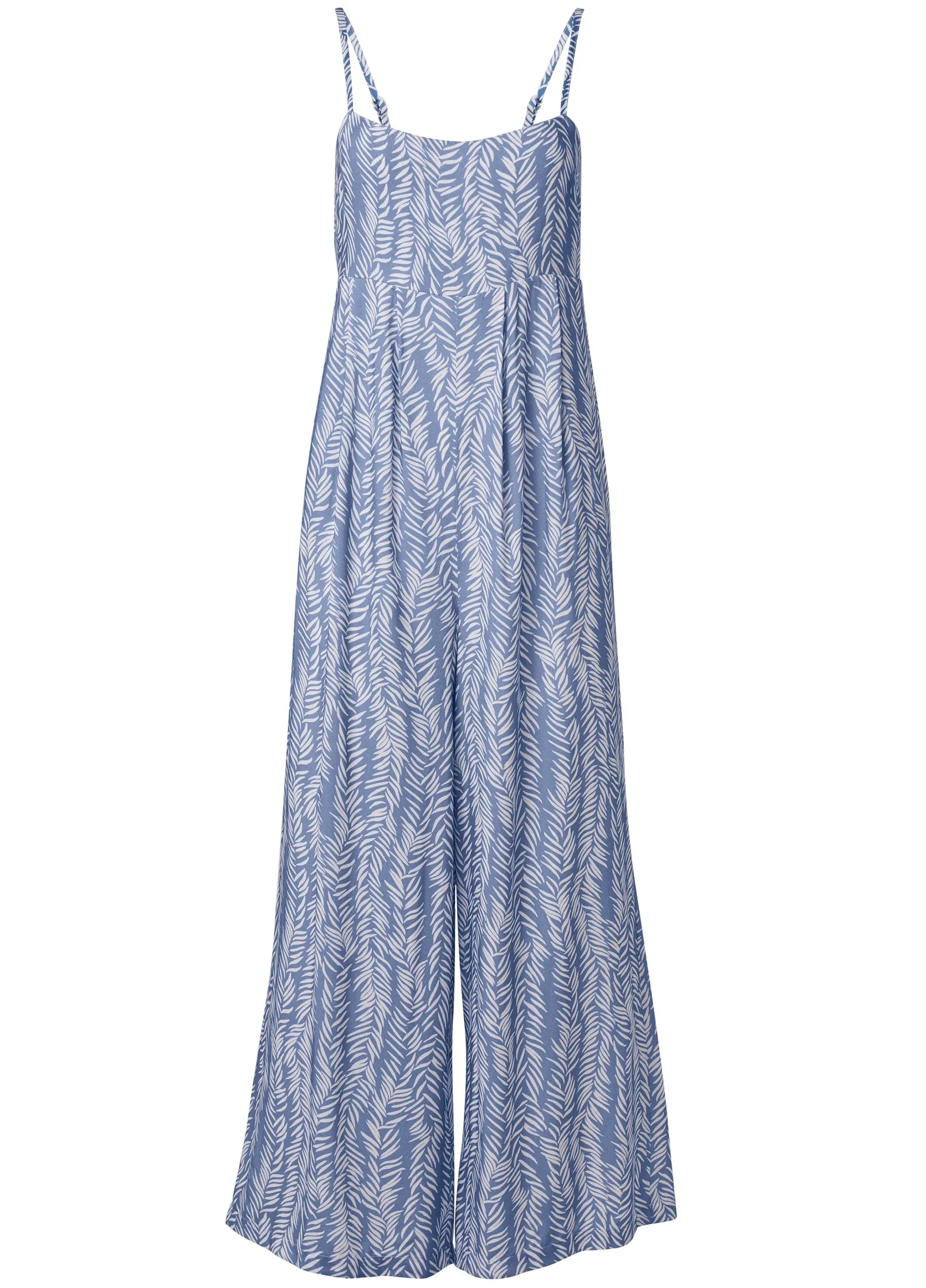 Square Neck Printed Jumpsuit - Blue & White sold by VENUS product image thumbnail 5