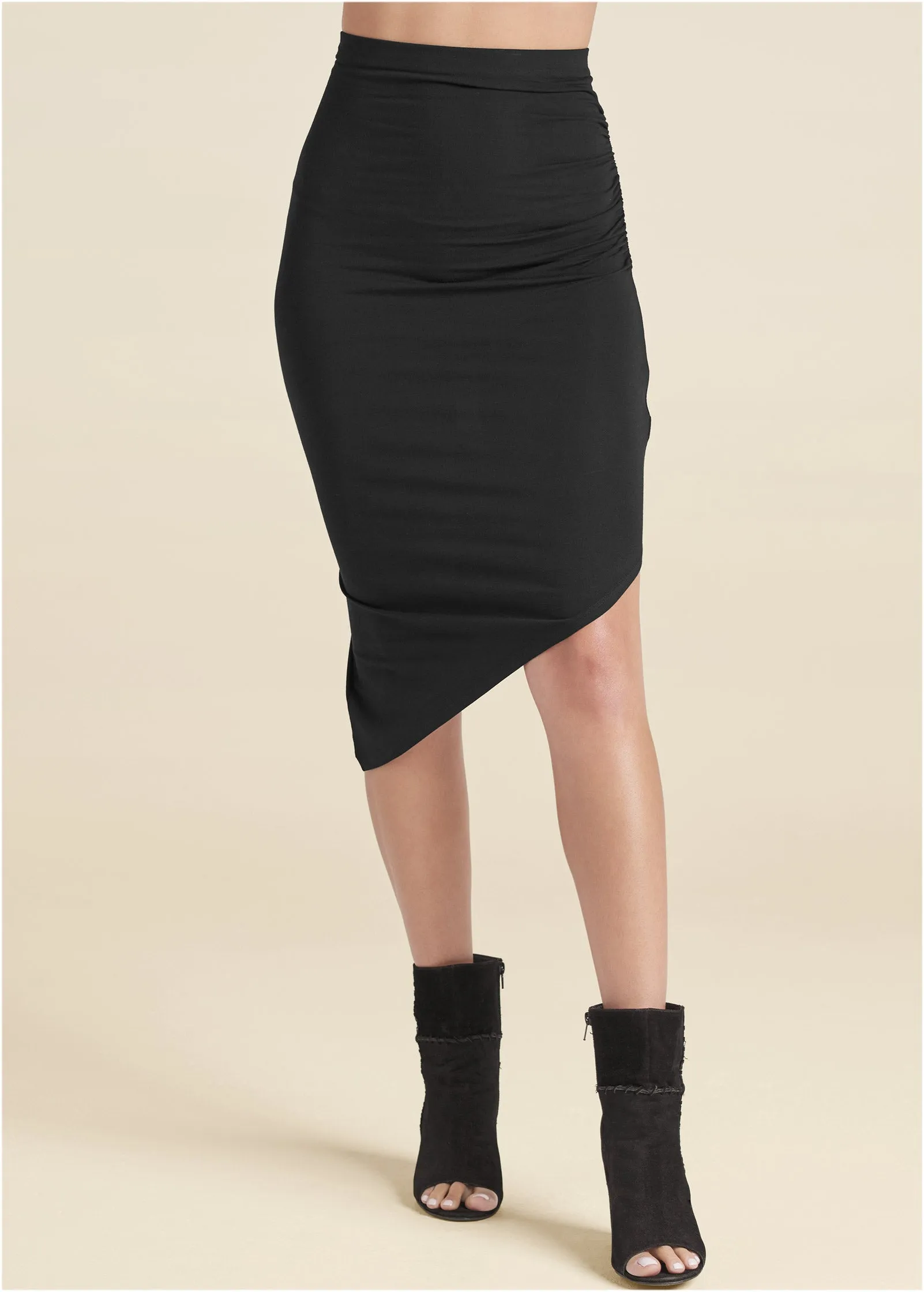 Easy Midi Skirt - Black sold by VENUS