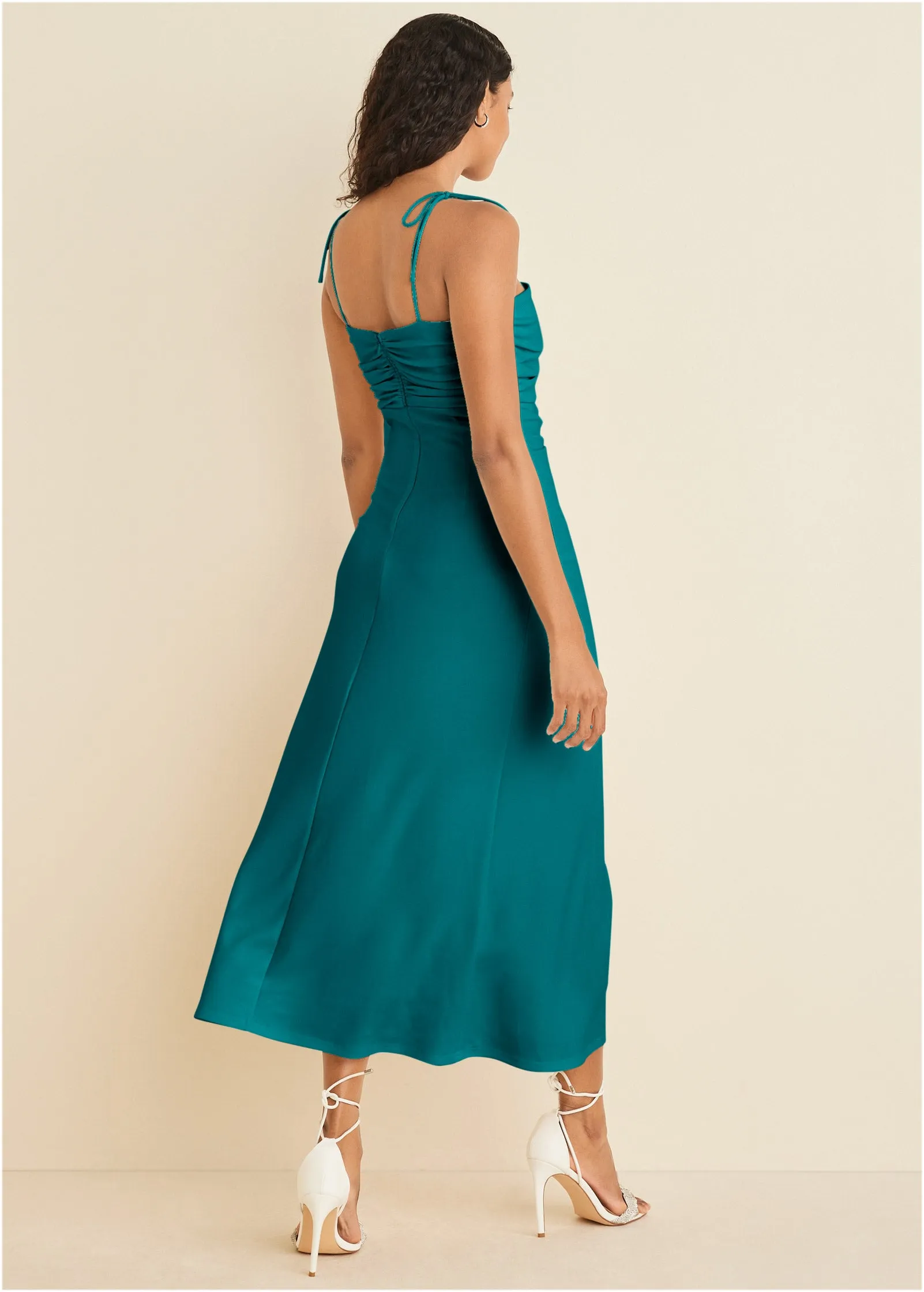 Ruched Cutout Maxi Dress - Teal sold by VENUS product image thumbnail 2