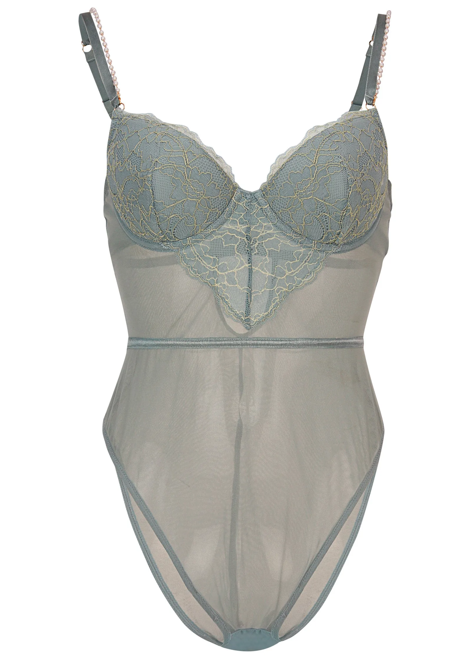 String Of Pearl Teddy - Slate Grey sold by VENUS product image thumbnail 5