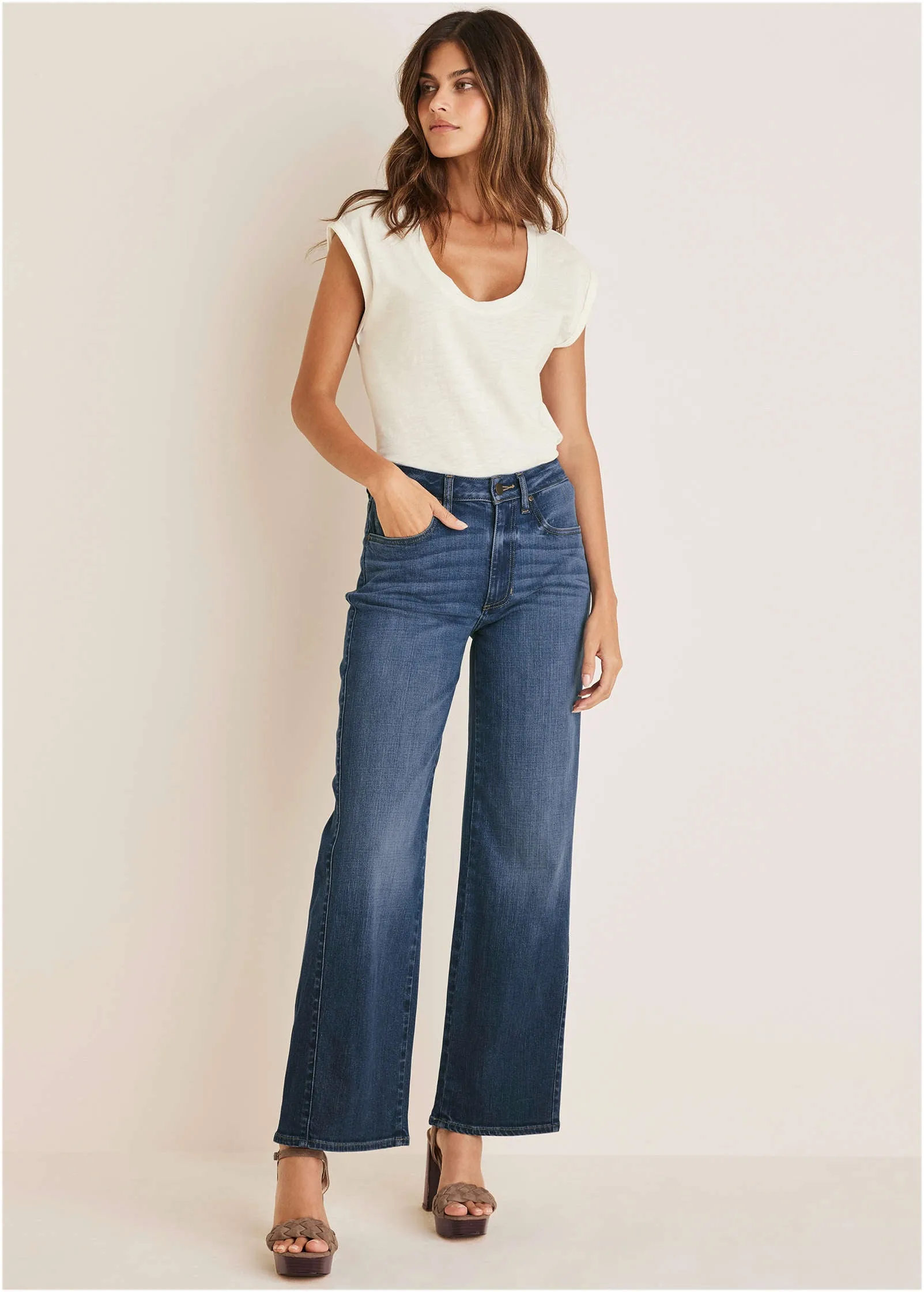 Scoop Neck Tee - Off White sold by VENUS product image thumbnail 5