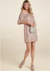 Sequin Off-The-Shoulder Dress - Rose Gold sold by VENUS