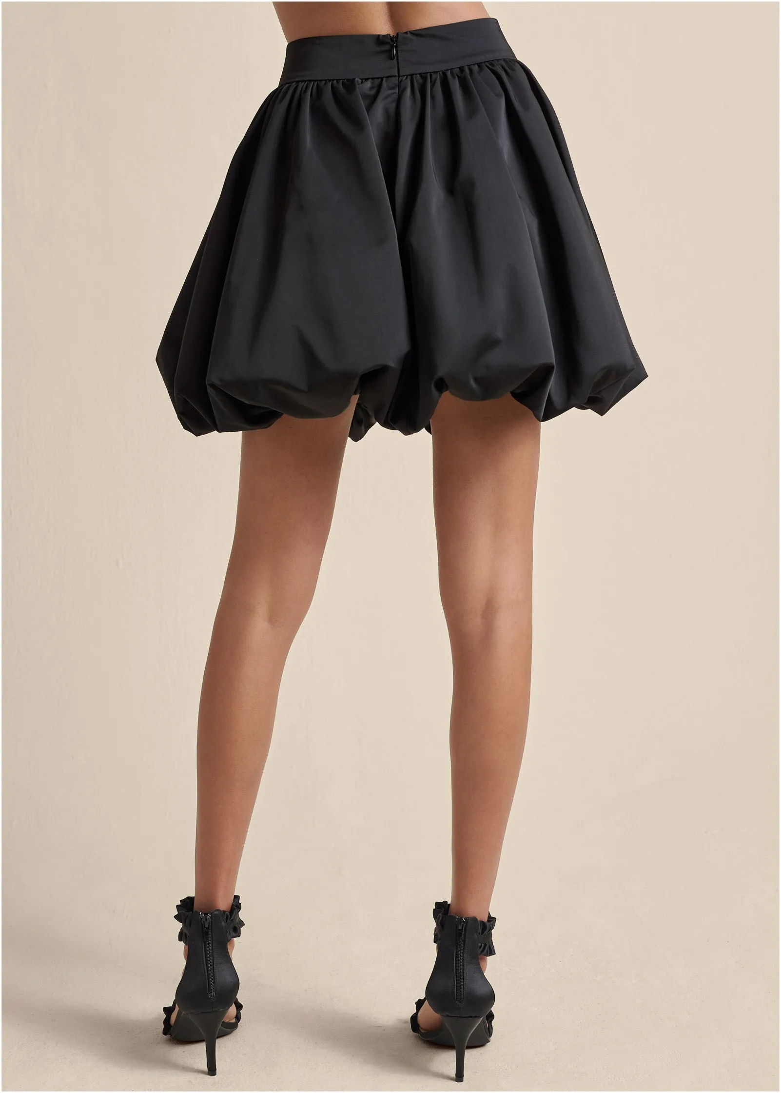 Taffeta Bubble Skirt - Black sold by VENUS product image thumbnail 2