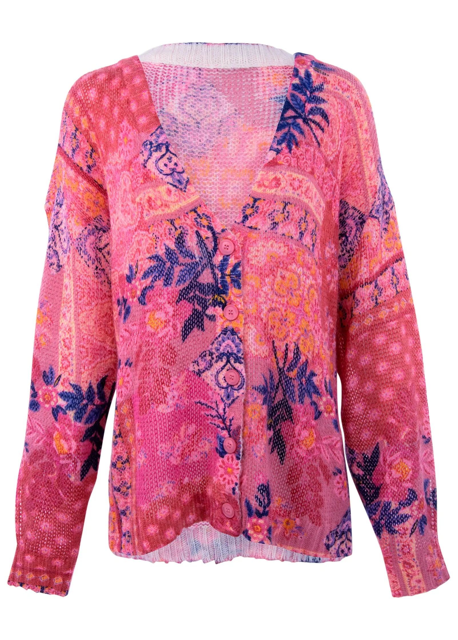 Button-Up Cardigan - Sunset Medley sold by VENUS product image thumbnail 3