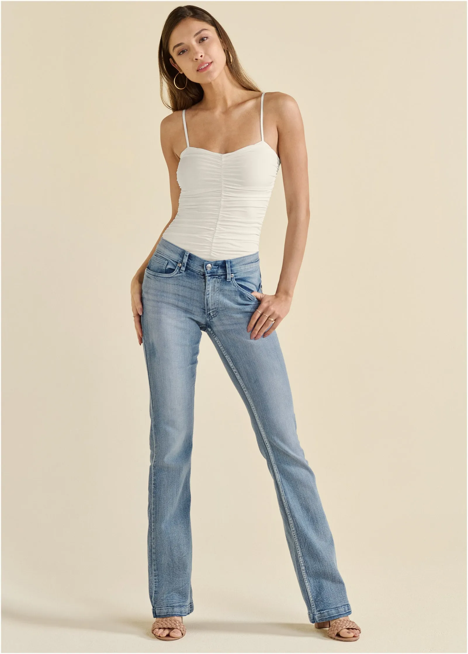 Shape Embrace Ruched Bodysuit - Off White sold by VENUS product image thumbnail 2