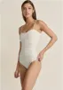 Shape Embrace Ruched Bodysuit - Off White sold by VENUS