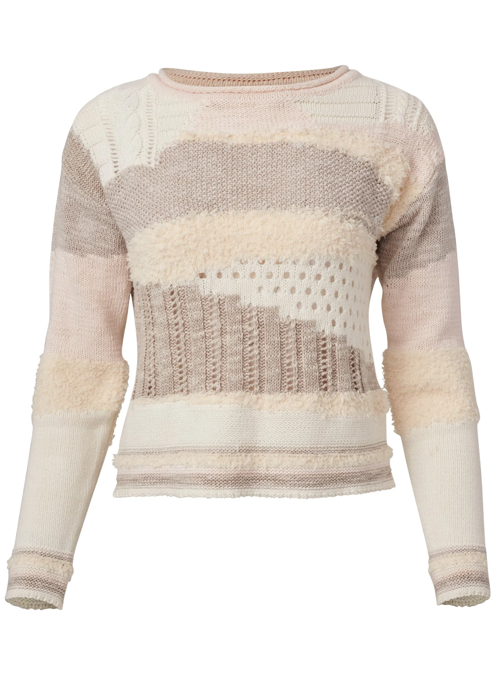 Textured Pullover Sweater - Cream sold by VENUS product image thumbnail 5