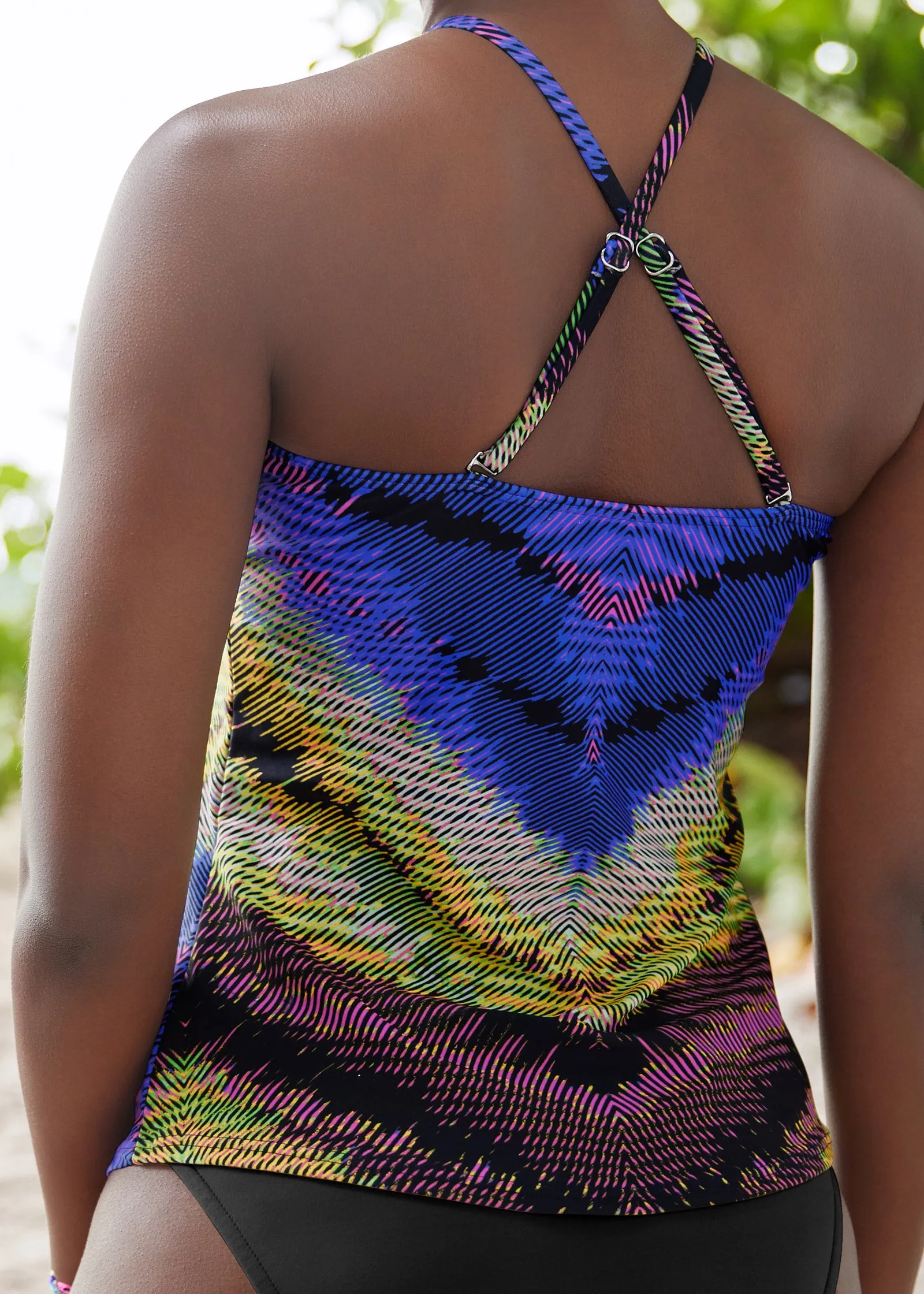 Hanky Hem High-Neck Tankini - Island Life sold by VENUS product image thumbnail 4