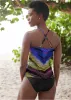 Hanky Hem High-Neck Tankini - Island Life sold by VENUS