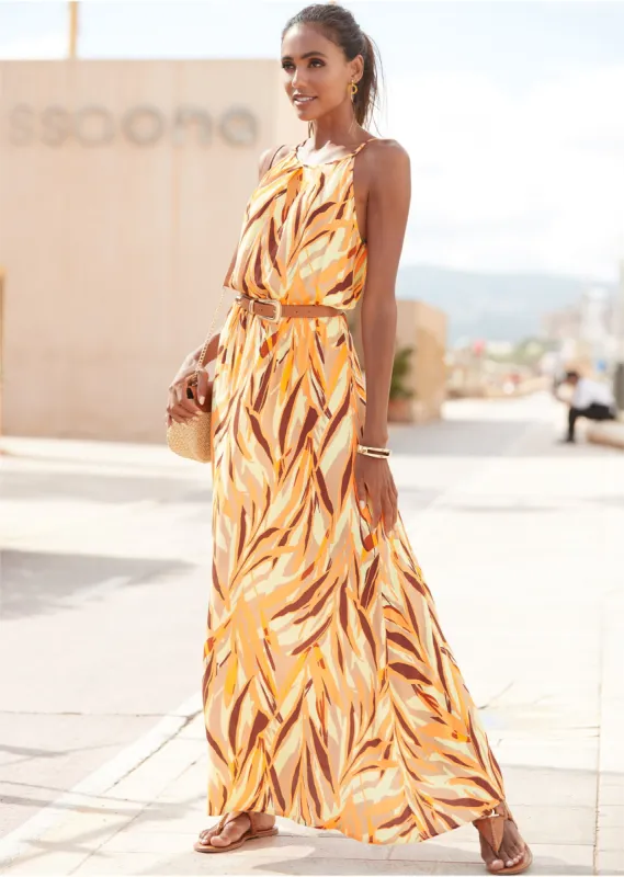 Sleeveless Maxi Dress - Cream Multi sold by VENUS