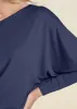 Off-Shoulder Dress - Navy sold by VENUS