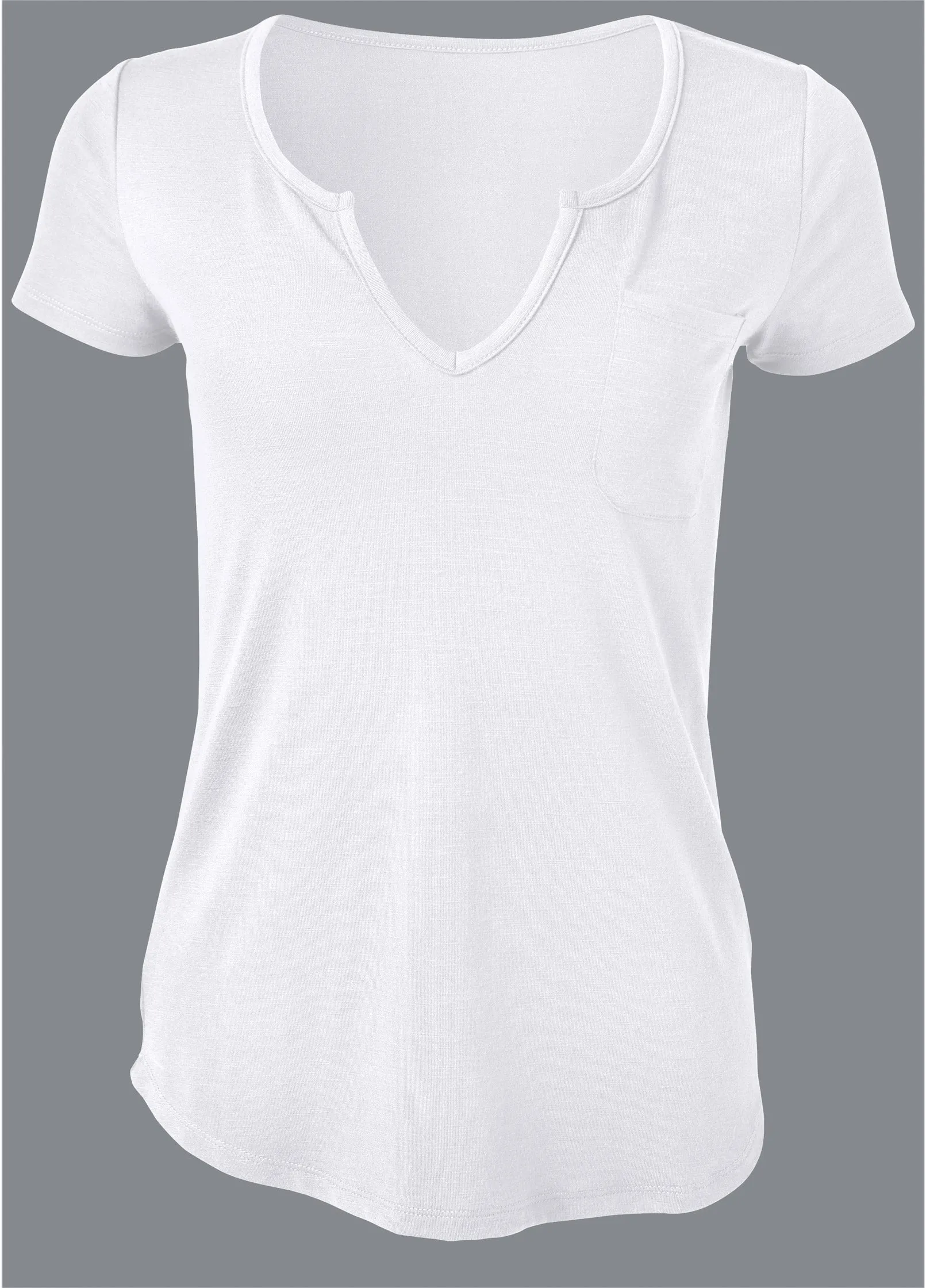 Casual Pocket Tee - White sold by VENUS product image thumbnail 5