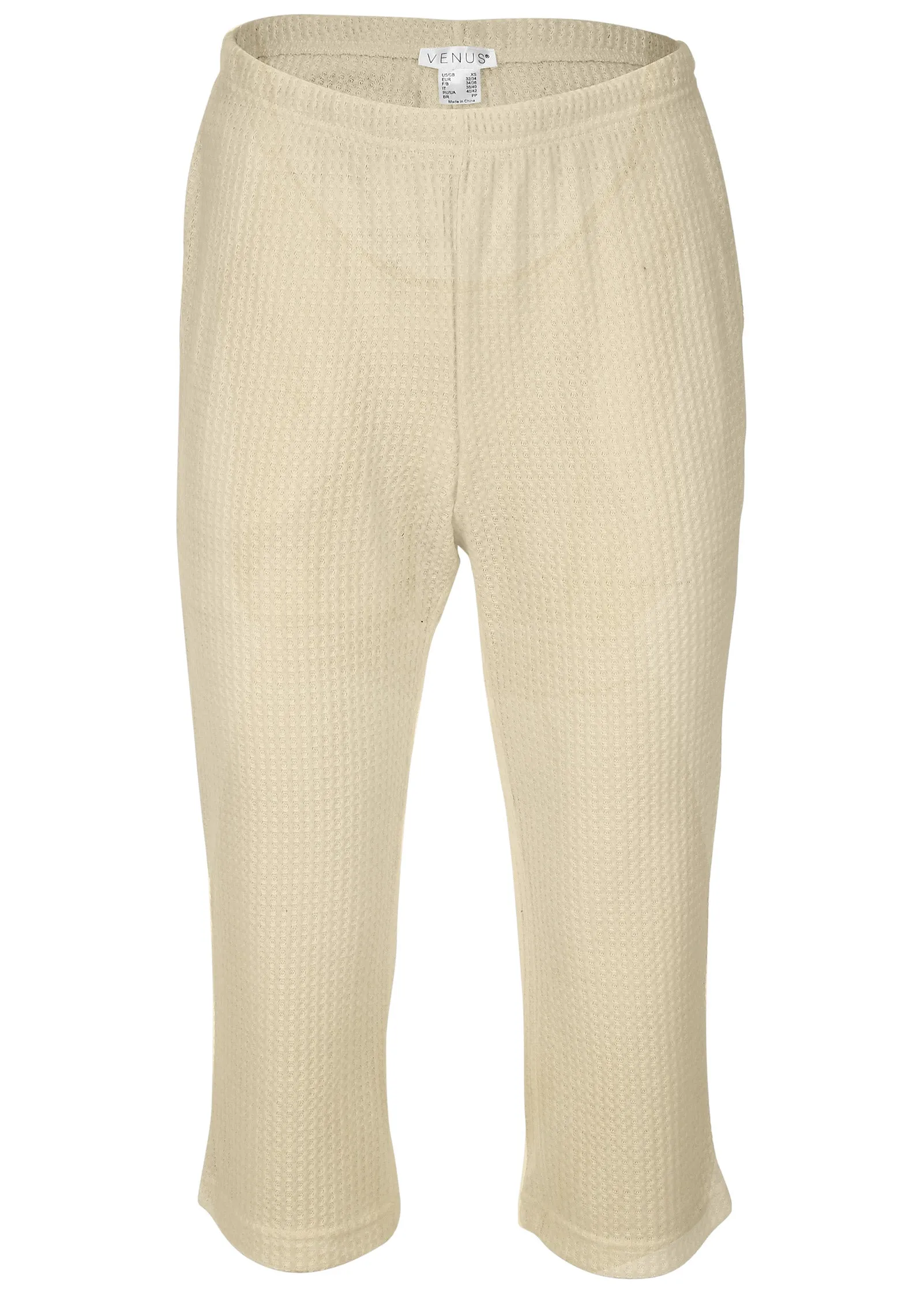 Cozy Waffle Crop Pant - Oatmeal sold by VENUS product image thumbnail 4