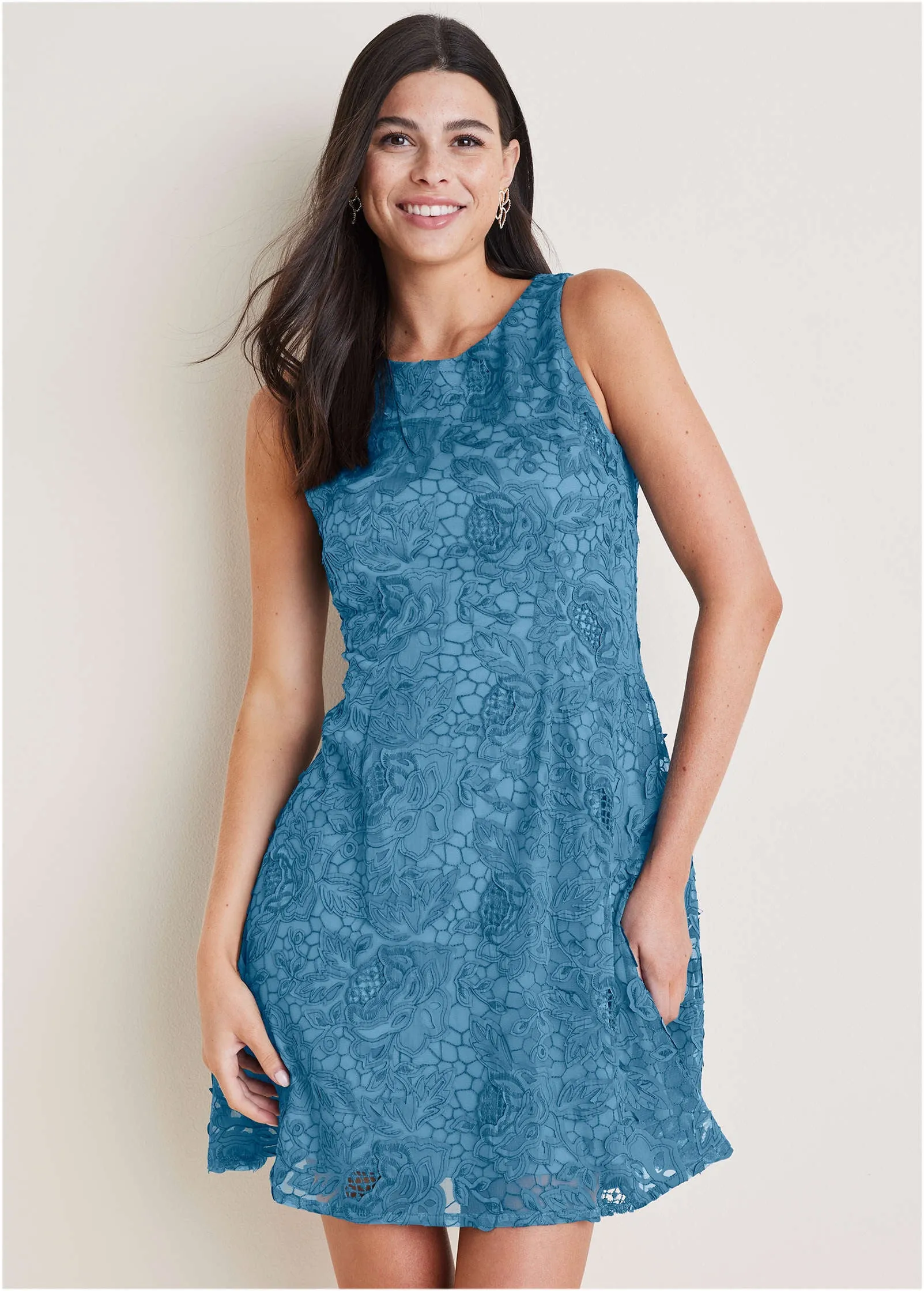Lace Mini Dress - Niagara sold by VENUS