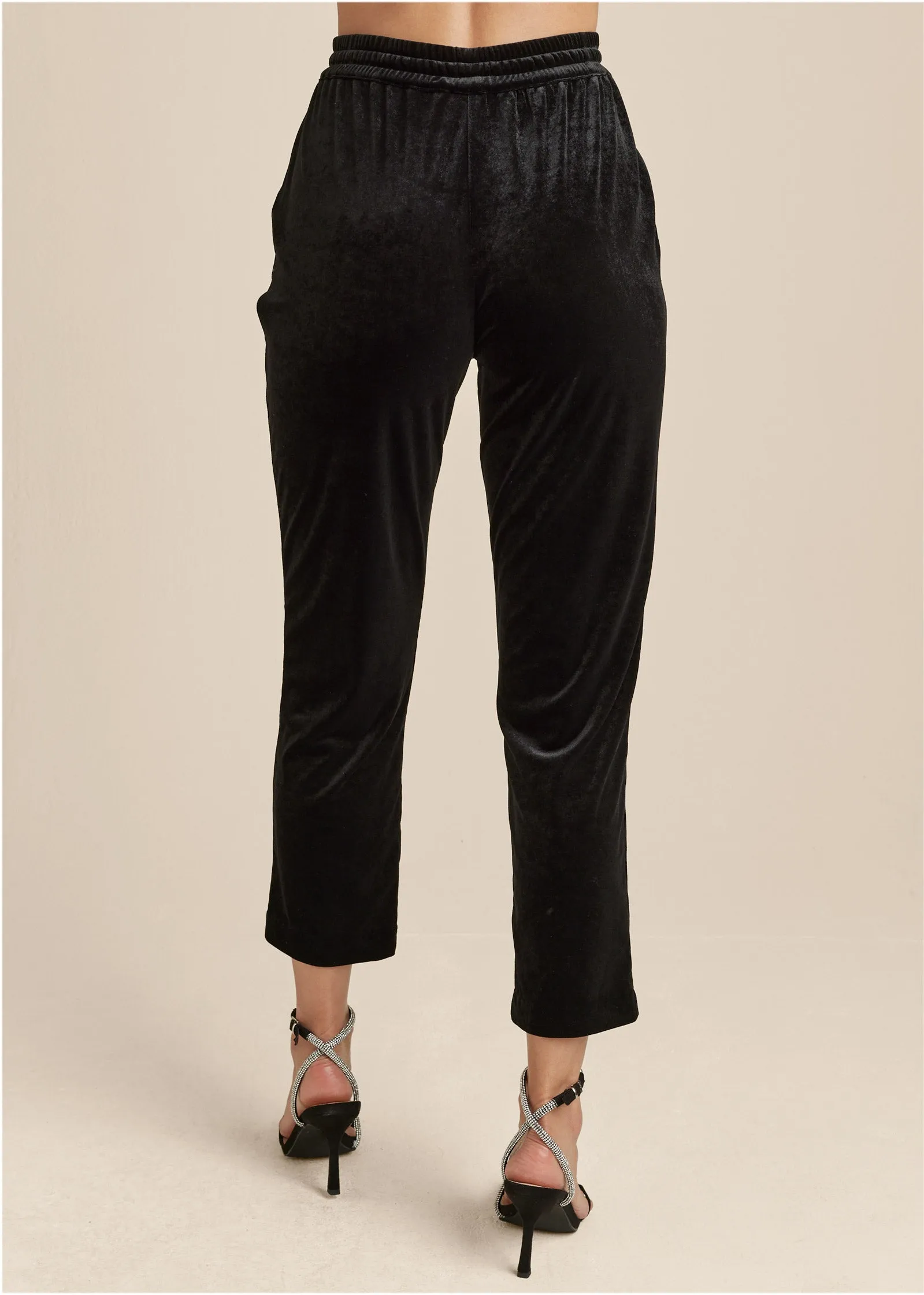 Velveteen Pull On Pants - Black sold by VENUS product image thumbnail 2