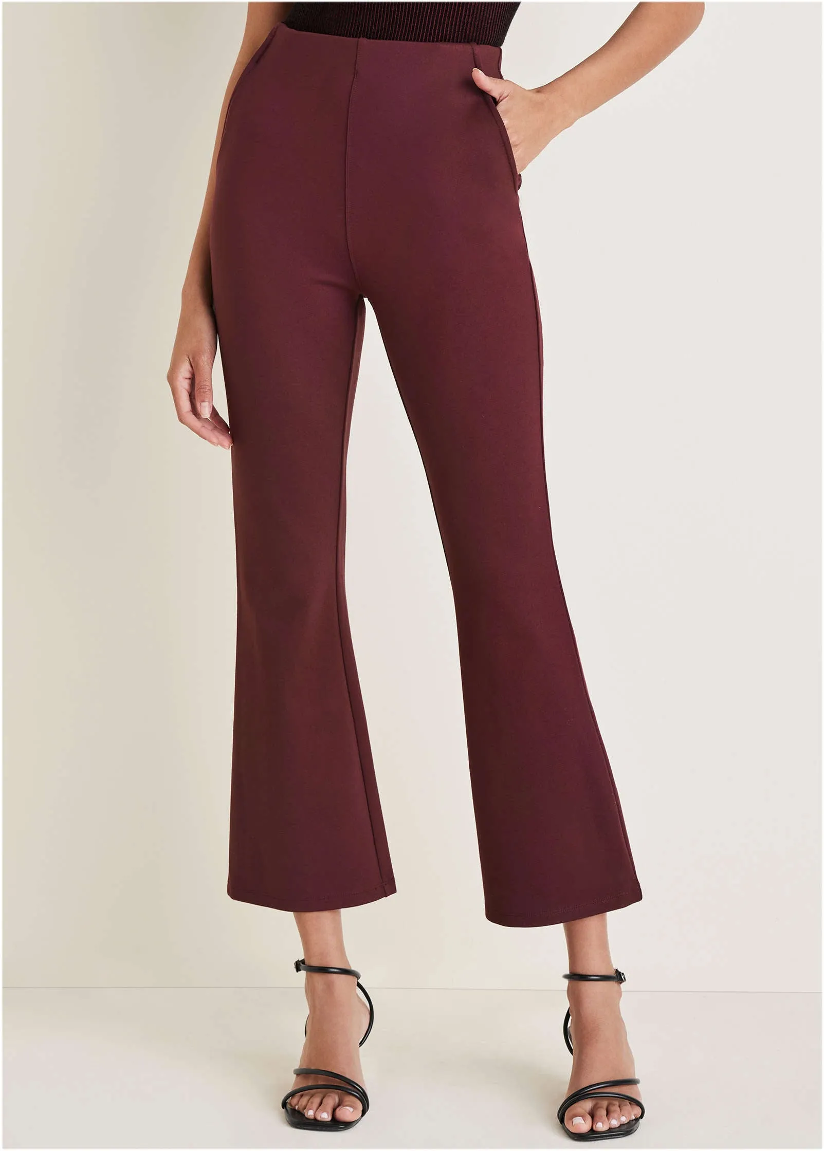 Kick Flare Pant - Wine sold by VENUS