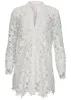 Star Lace Button Down - White sold by VENUS