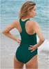 Racer Back Tankini Top - Green Glory sold by VENUS