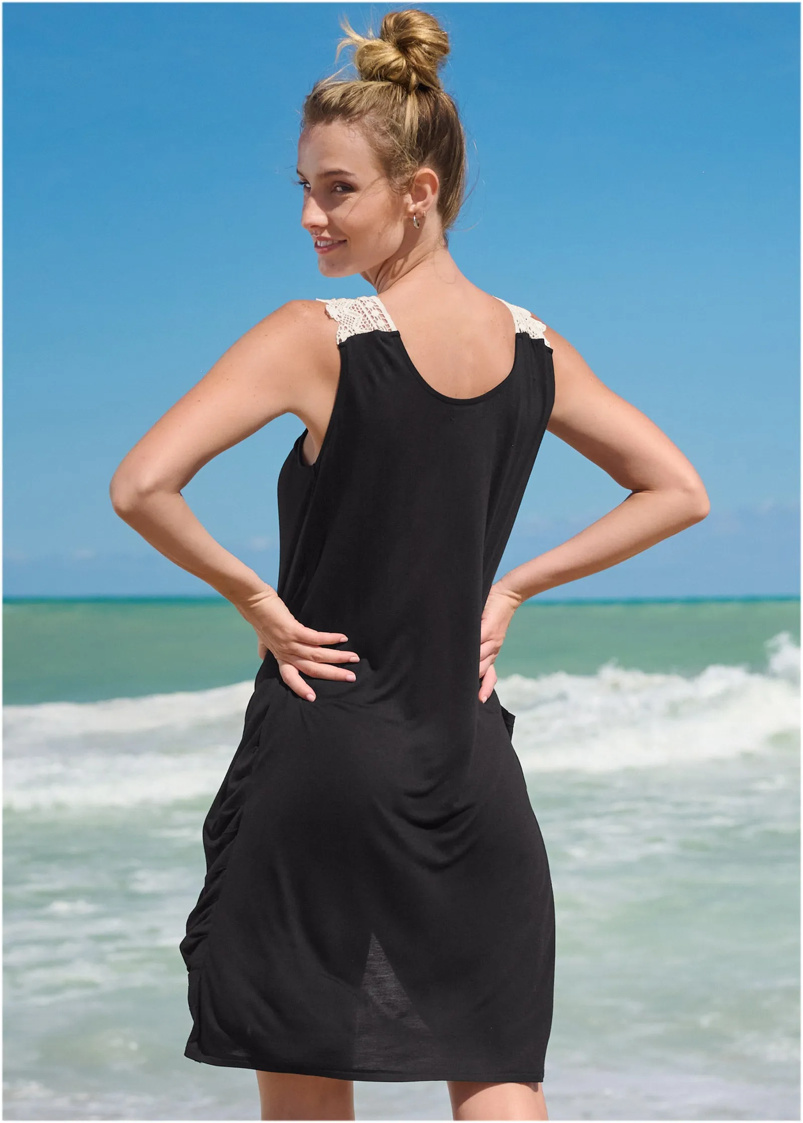 Overlay Cover-Up Dress - Black Beauty sold by VENUS product image thumbnail 2
