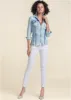 Lace-Up Back Denim Top - Denim Multi sold by VENUS