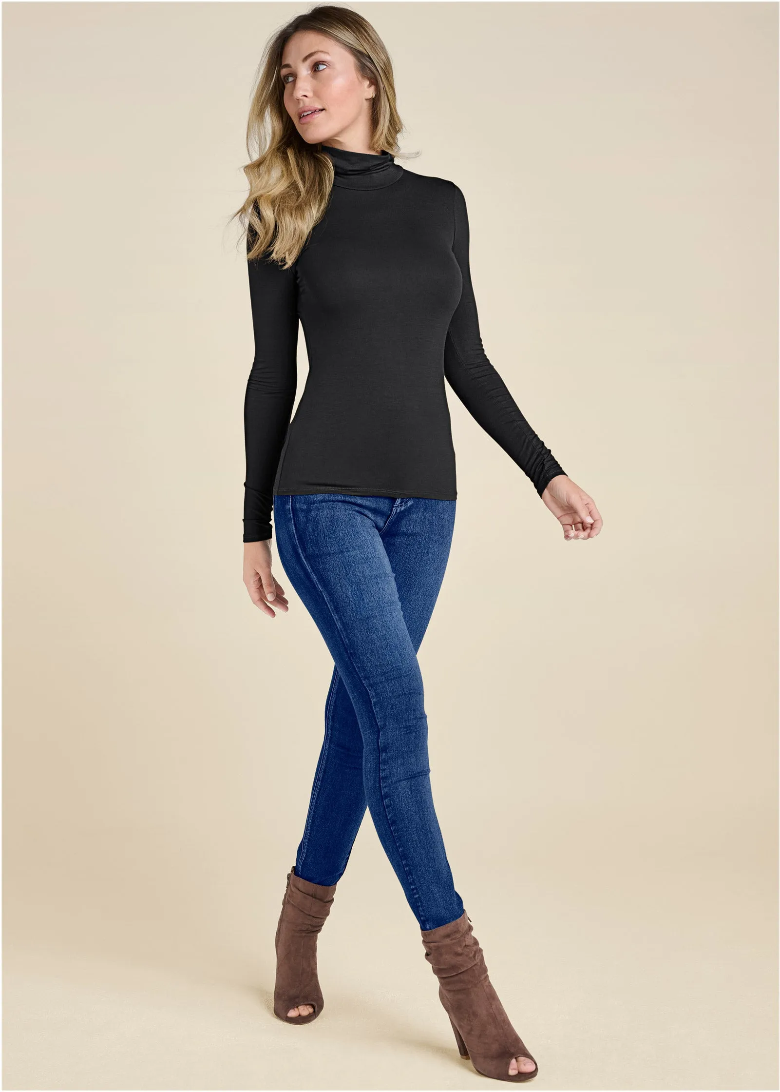 Back Cut-Out Casual Top - Black sold by VENUS product image thumbnail 3