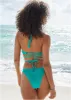 Velvet High Leg Swim Bottom - Teal sold by VENUS