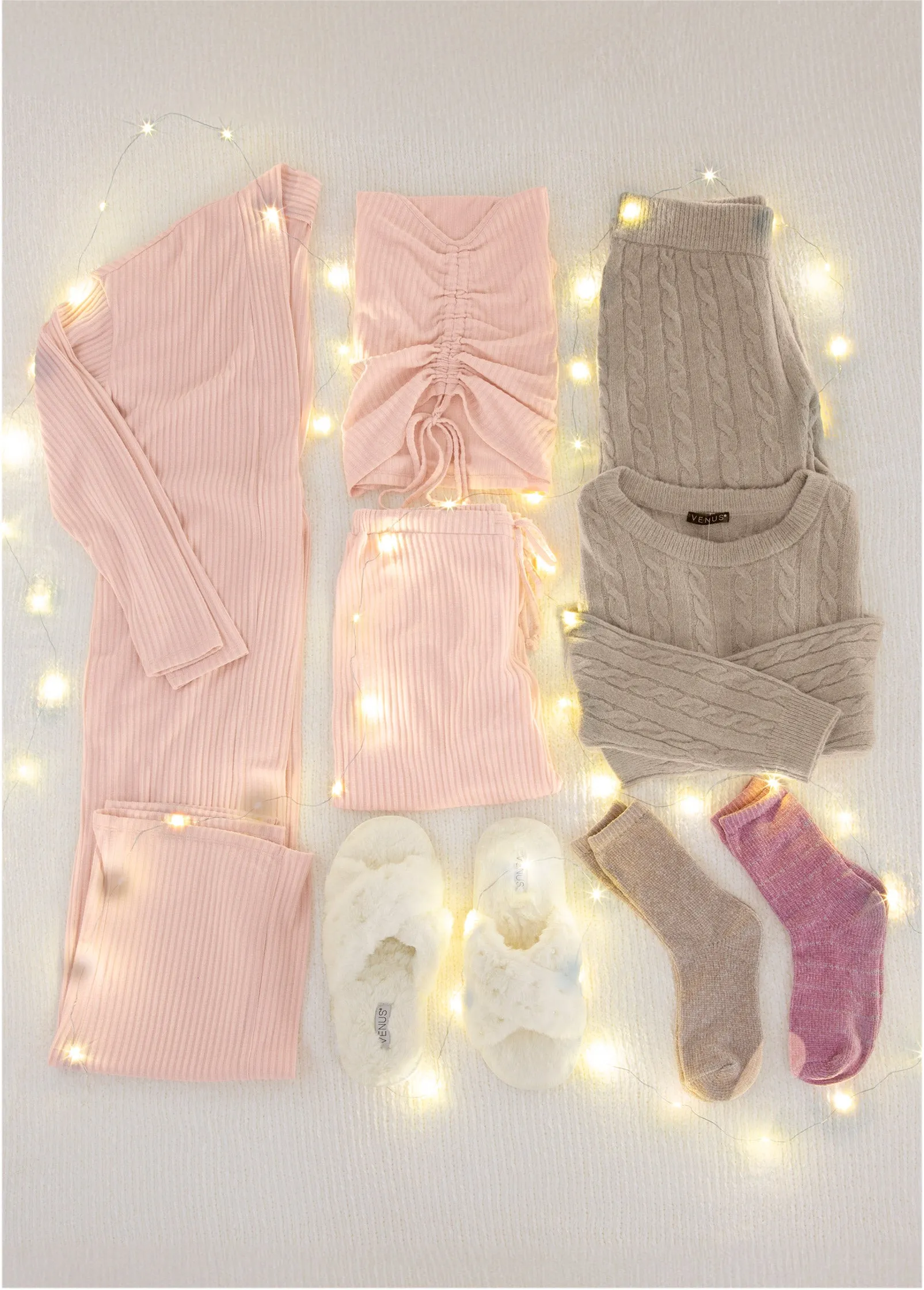 Cozy Socks 2 Pack - Pink Multi sold by VENUS product image thumbnail 3