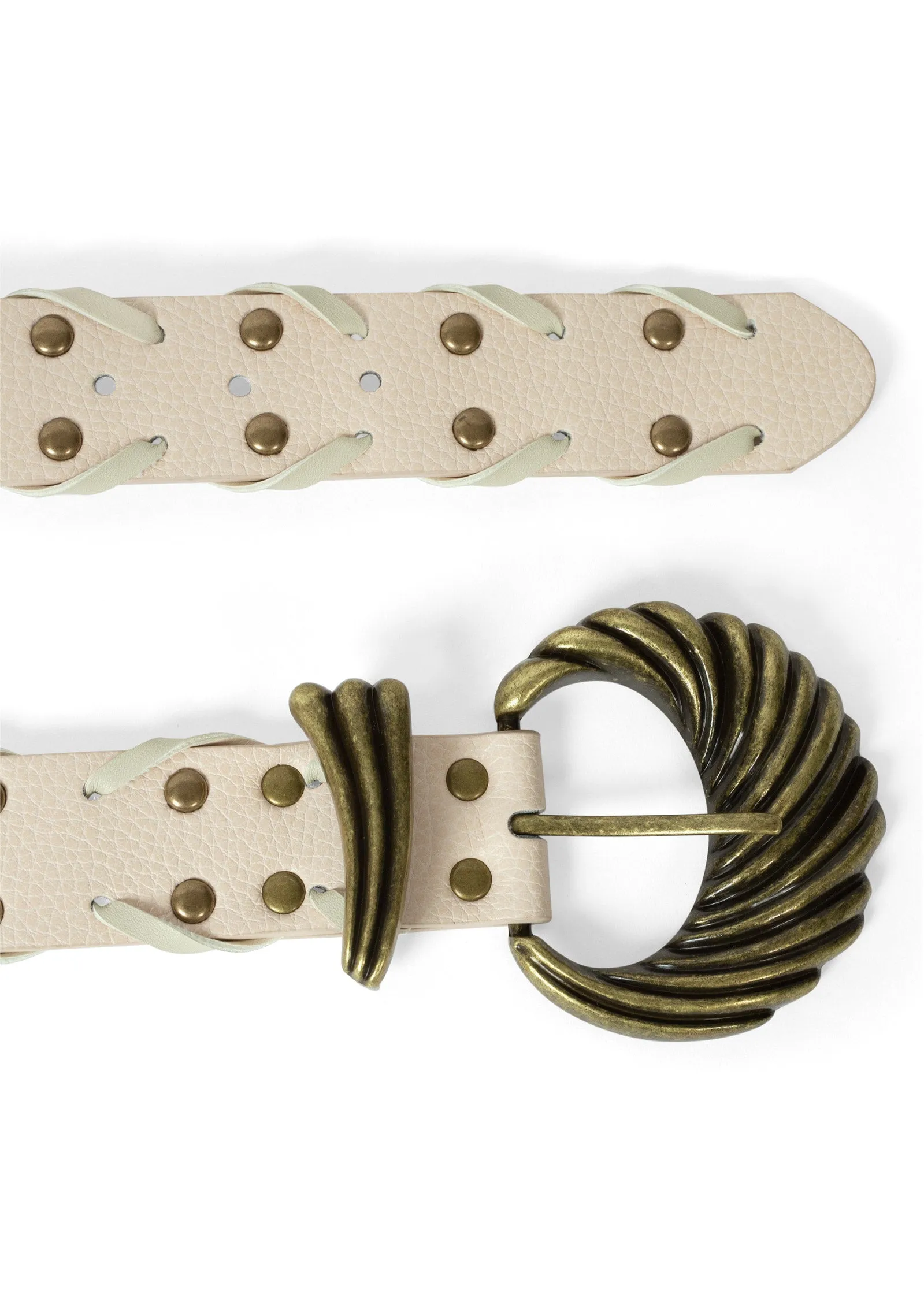 Aurora Studded Woven Belt - Natural Multi sold by VENUS product image thumbnail 3